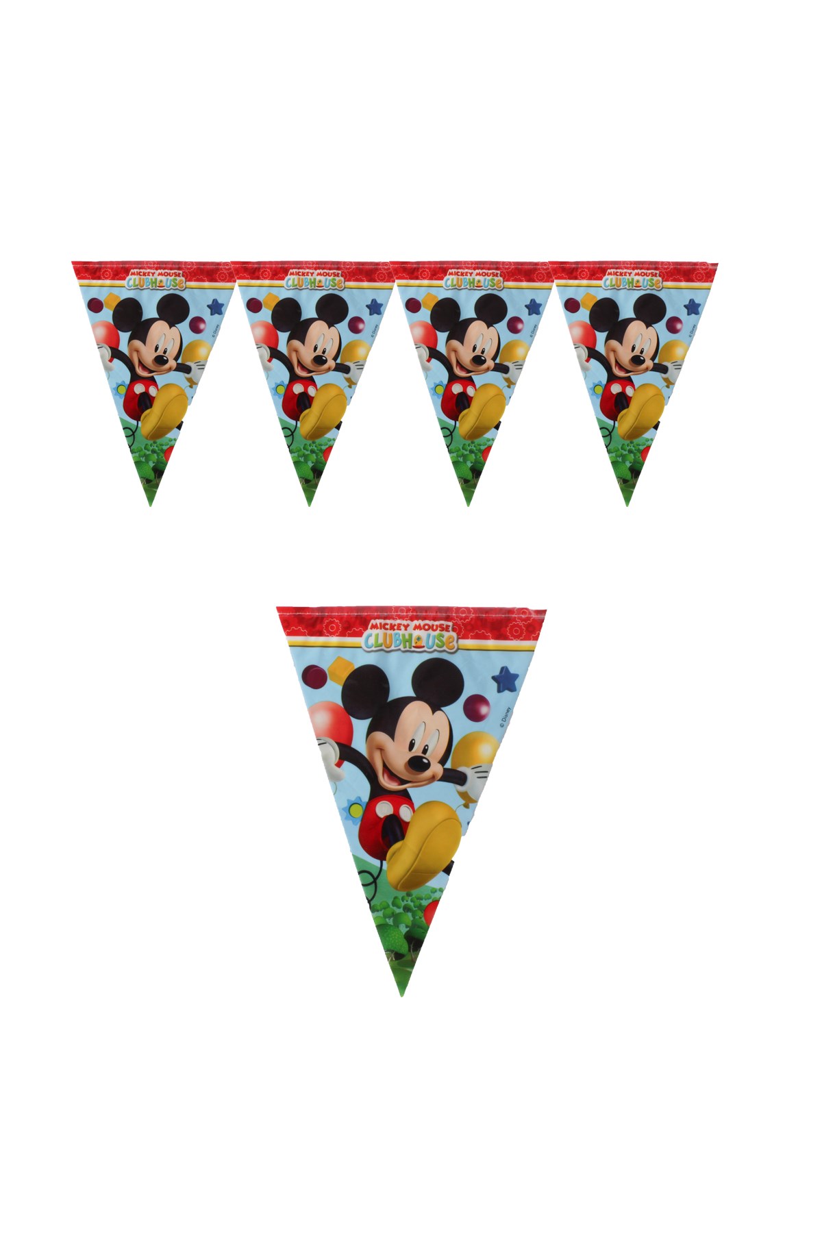 Mickey Mouse Clubhouse Lisanslı Üçgen Flama 230cmPartistST1820