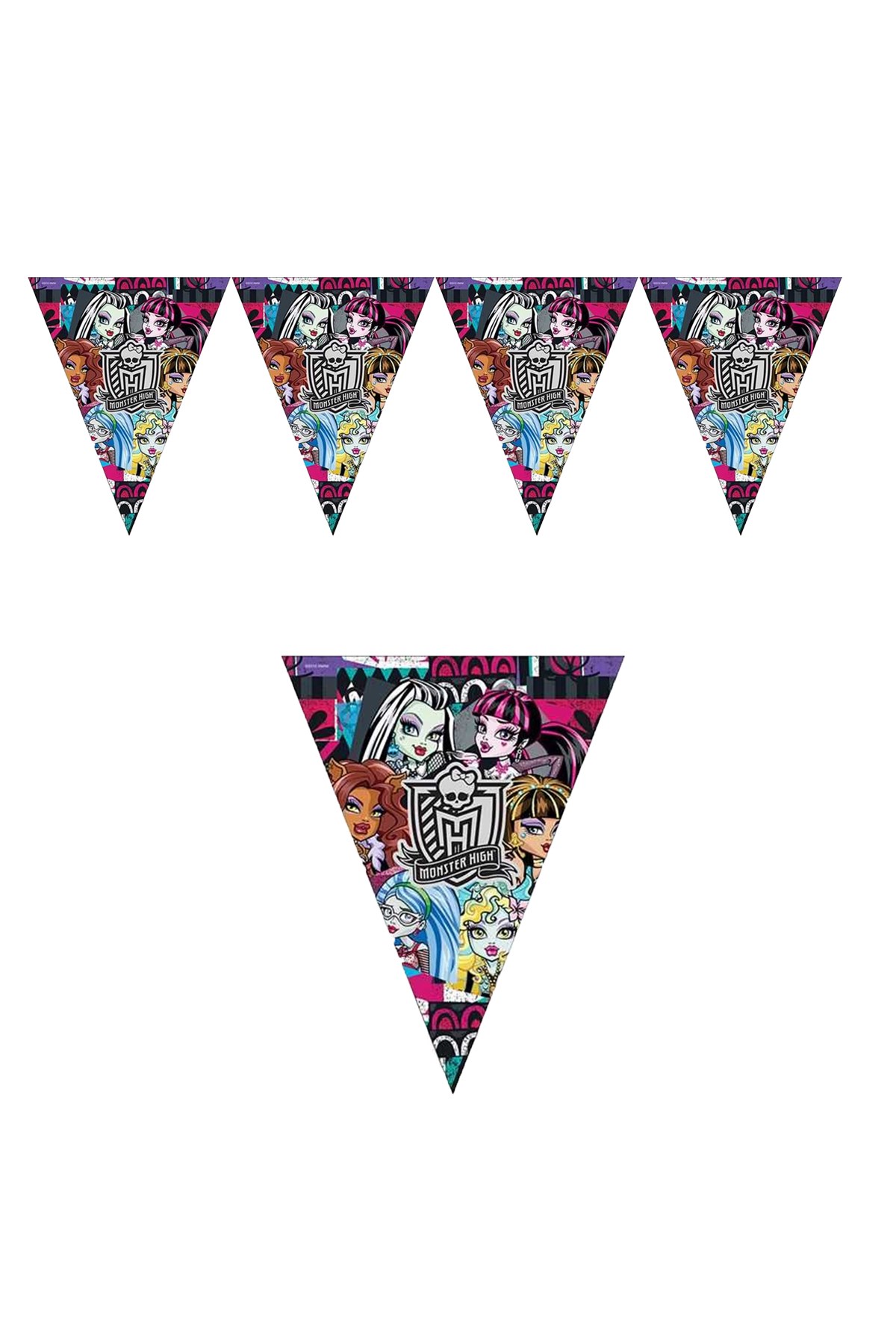 Monster High Lisanslı Üçgen Flama 320cmPartistST1817