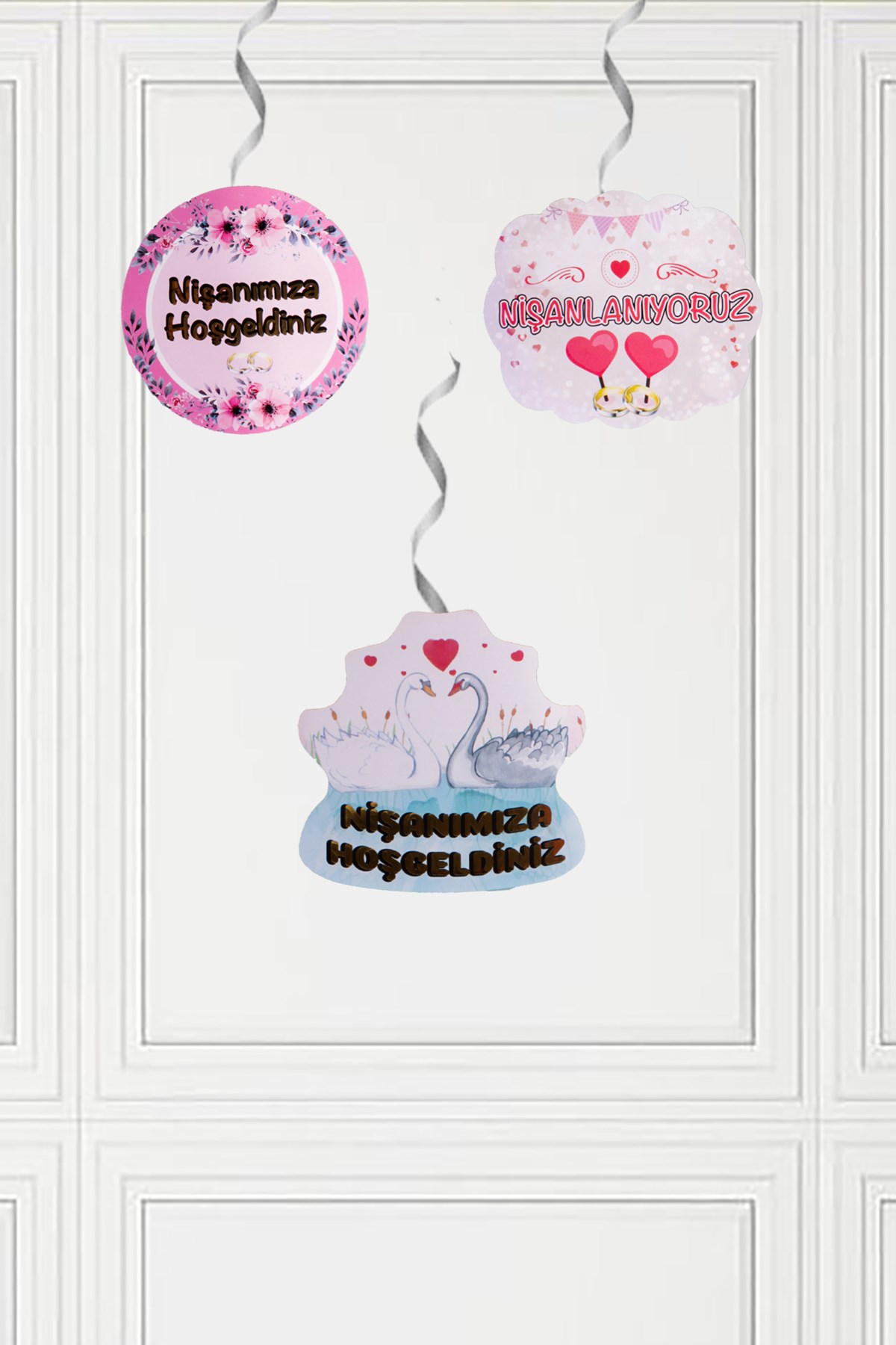 Nişanımıza Hoşgeldiniz Sarkıt Tavan Süsü 3'lüPartistST2131