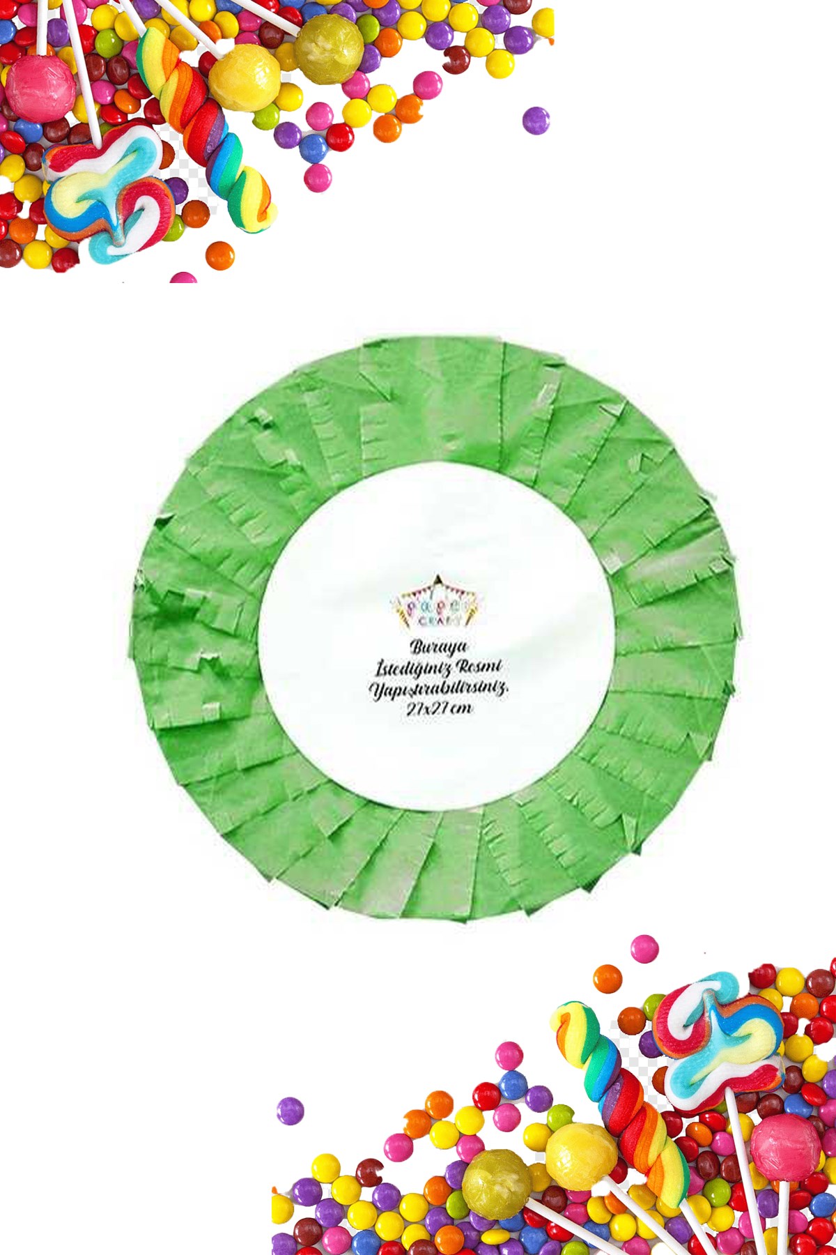 Pinyata Boş Desen YeşilPartistST2969