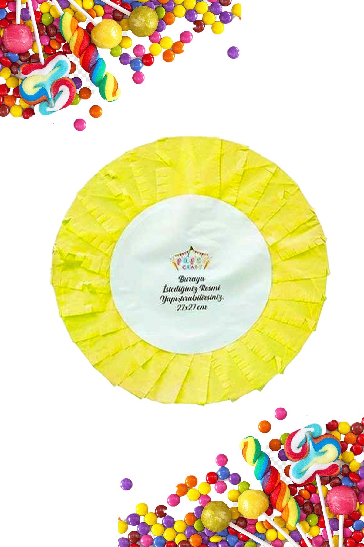 Pinyata Boş Desen SarıPartistST2968
