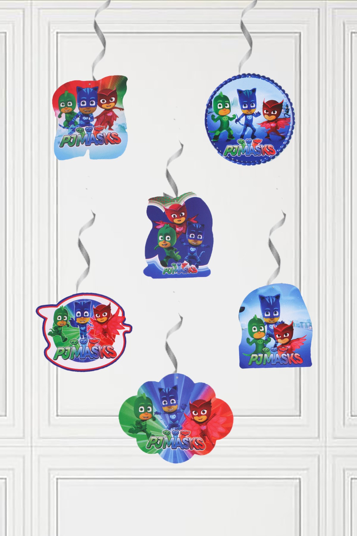 Pj Masks Pijamaskeliler Temalı Sarkıt Tavan Süsü 6'lıPartistST2101