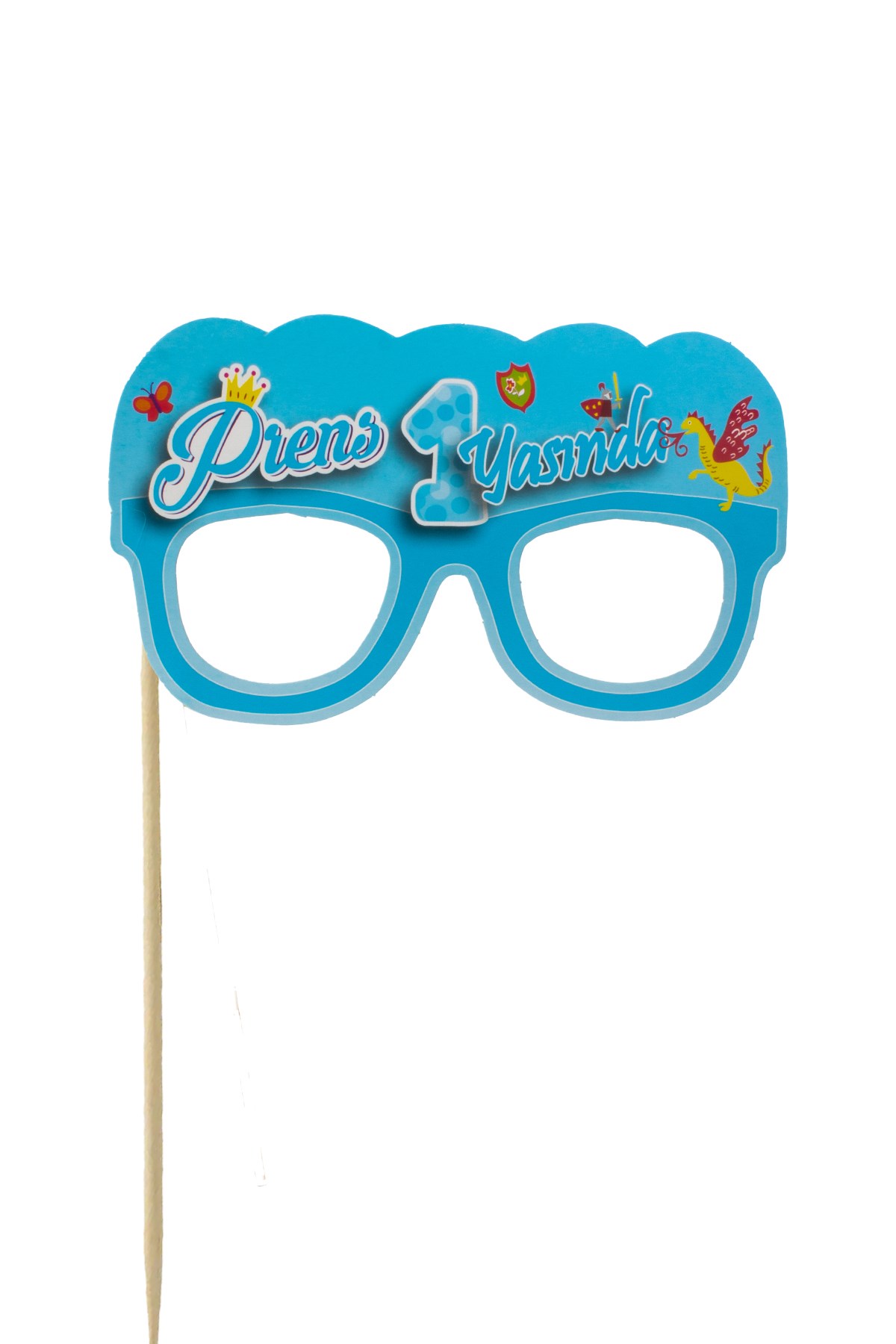 Prens 1 Yaşında Yazılı Gözlük Konuşma BalonuPartistST4066