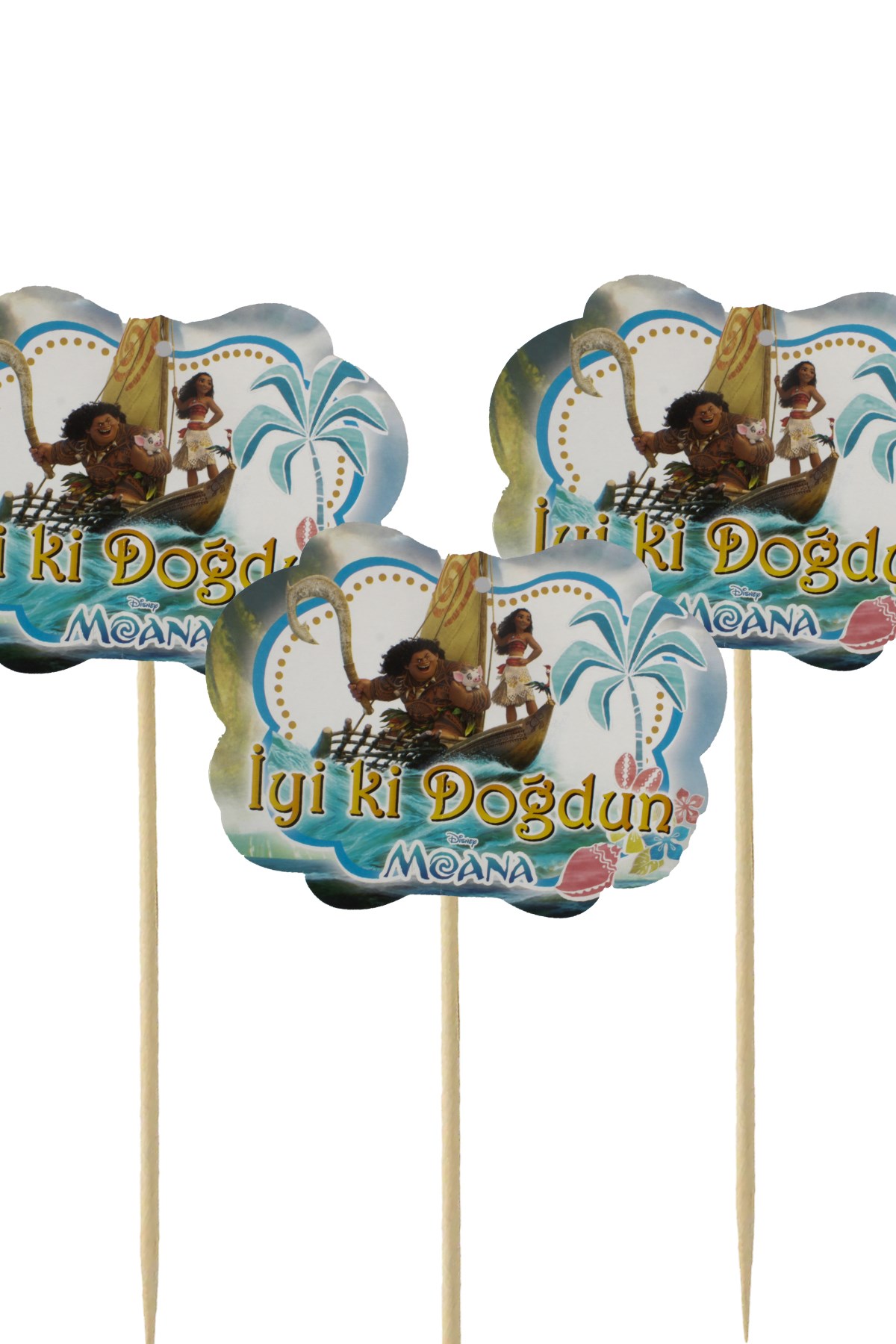 Prenses Moana Temalı Konuşma BalonuPartistST3997