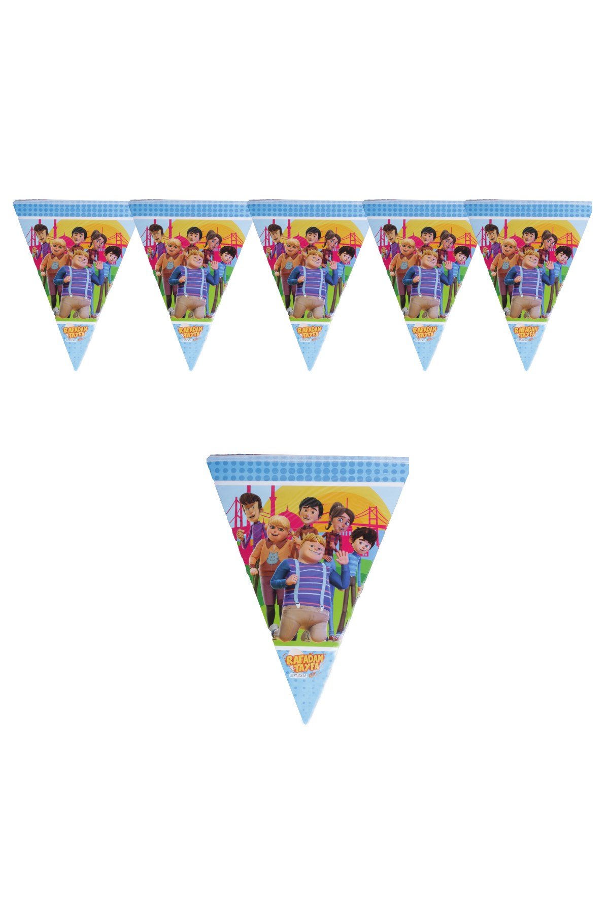 Rafadan Tayfa Lisanslı Üçgen Flama 320cmPartistST1796