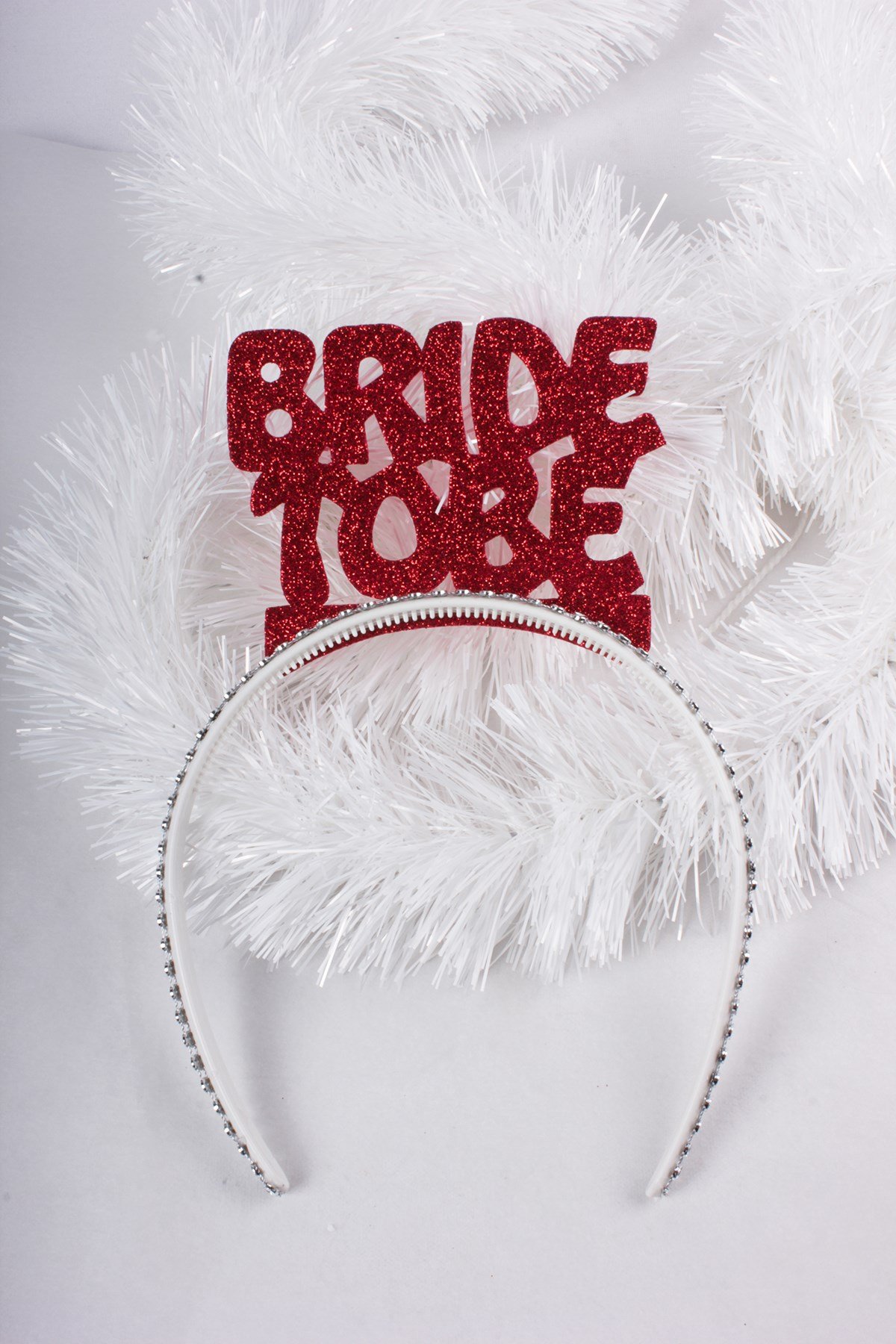 Simli Eva Bride To Be Taç KırmızıPartistST2886