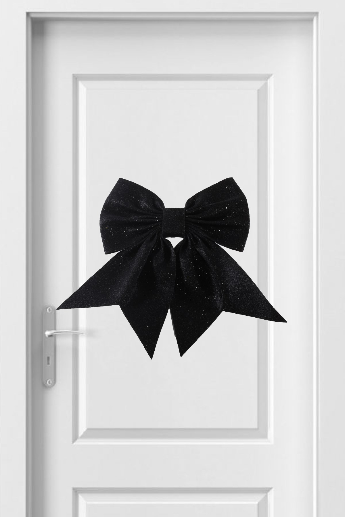 Simli Eva Ultra Büyük Fiyonk Siyah 50*60cmPartistST2933