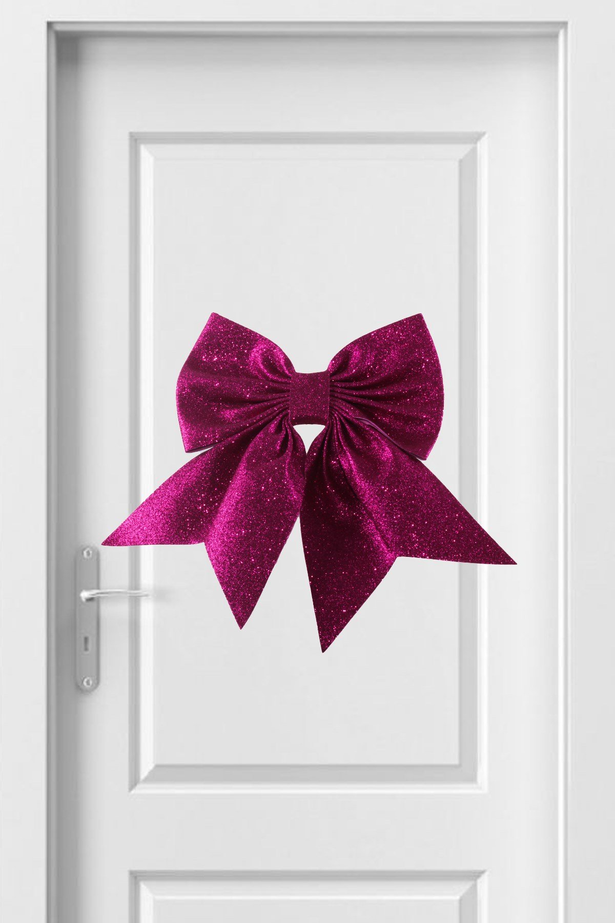 Simli Eva Ultra Büyük Fiyonk Fuşya 50*60cmPartistST2934