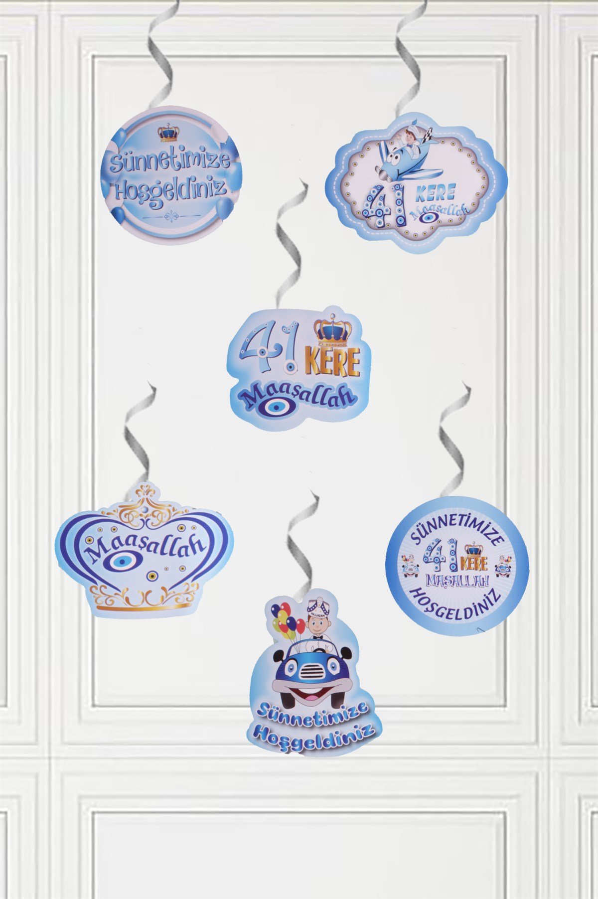 Sünnet Temalı Sarkıt Tavan Süsü 6'lıPartistST2122