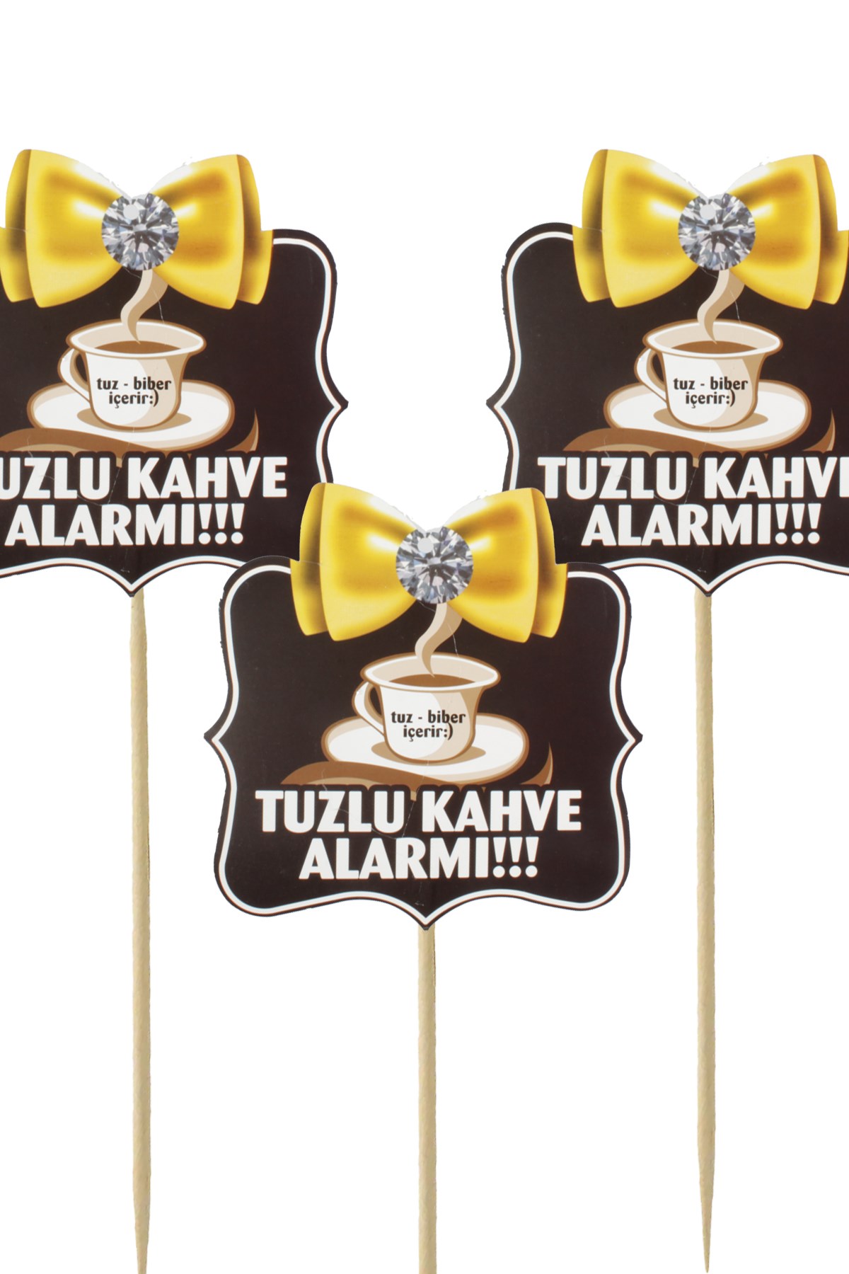 Tuzlu Kahve Alarmı Yazılı Konuşma BalonuPartistST4019