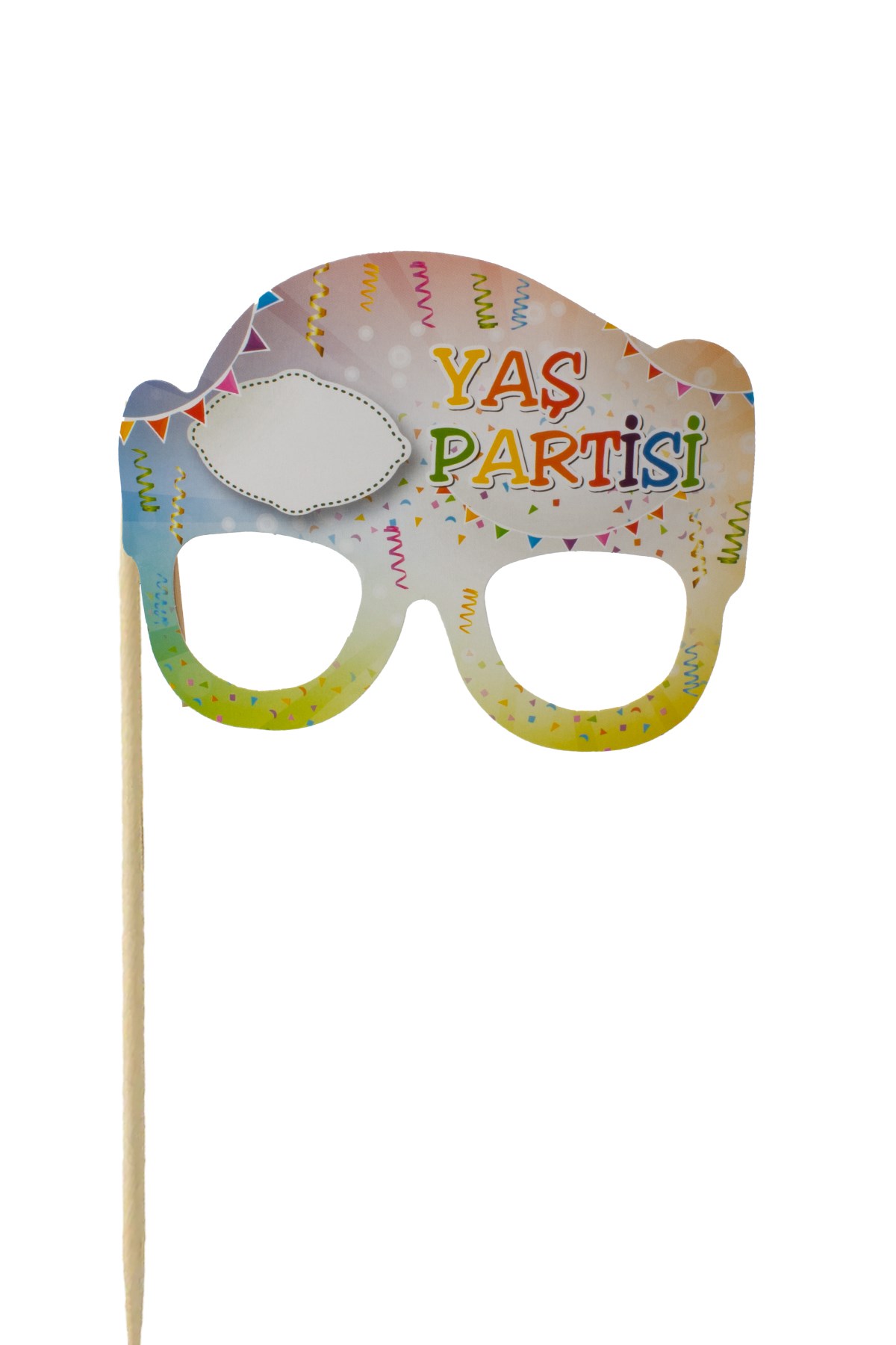 X Yaş Partisi Yazılı Gözlük Konuşma Balonu RenkliPartistST4058
