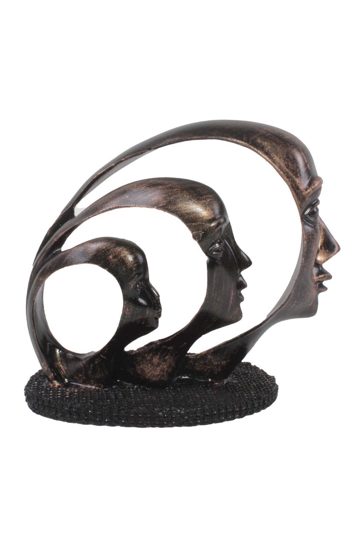 Çekirdek Aile Biblo Dekoratif Eşya Siyah Rose 20*22 CmPartistST4200