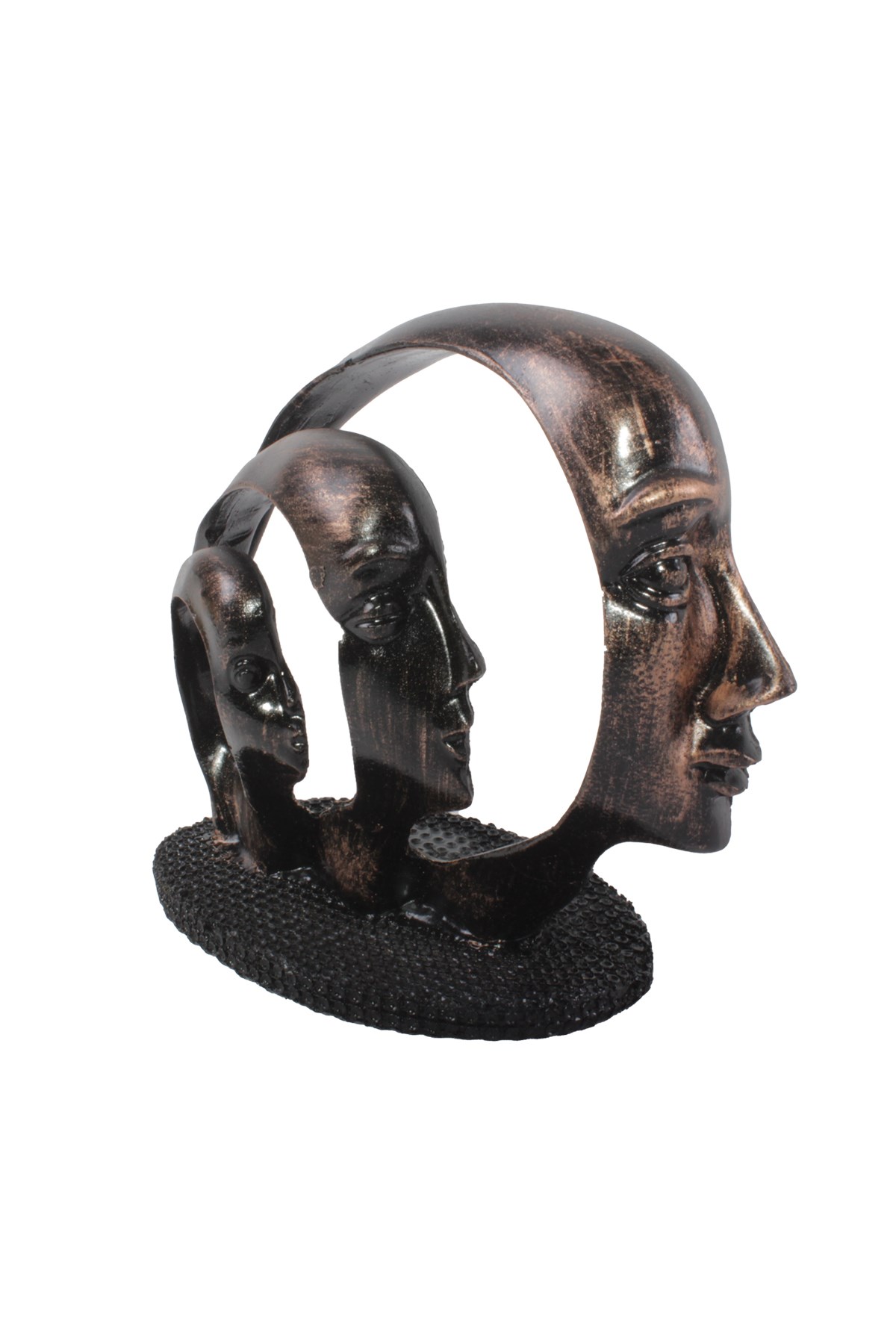 Çekirdek Aile Biblo Dekoratif Eşya Siyah Rose 20*22 CmPartistST4200