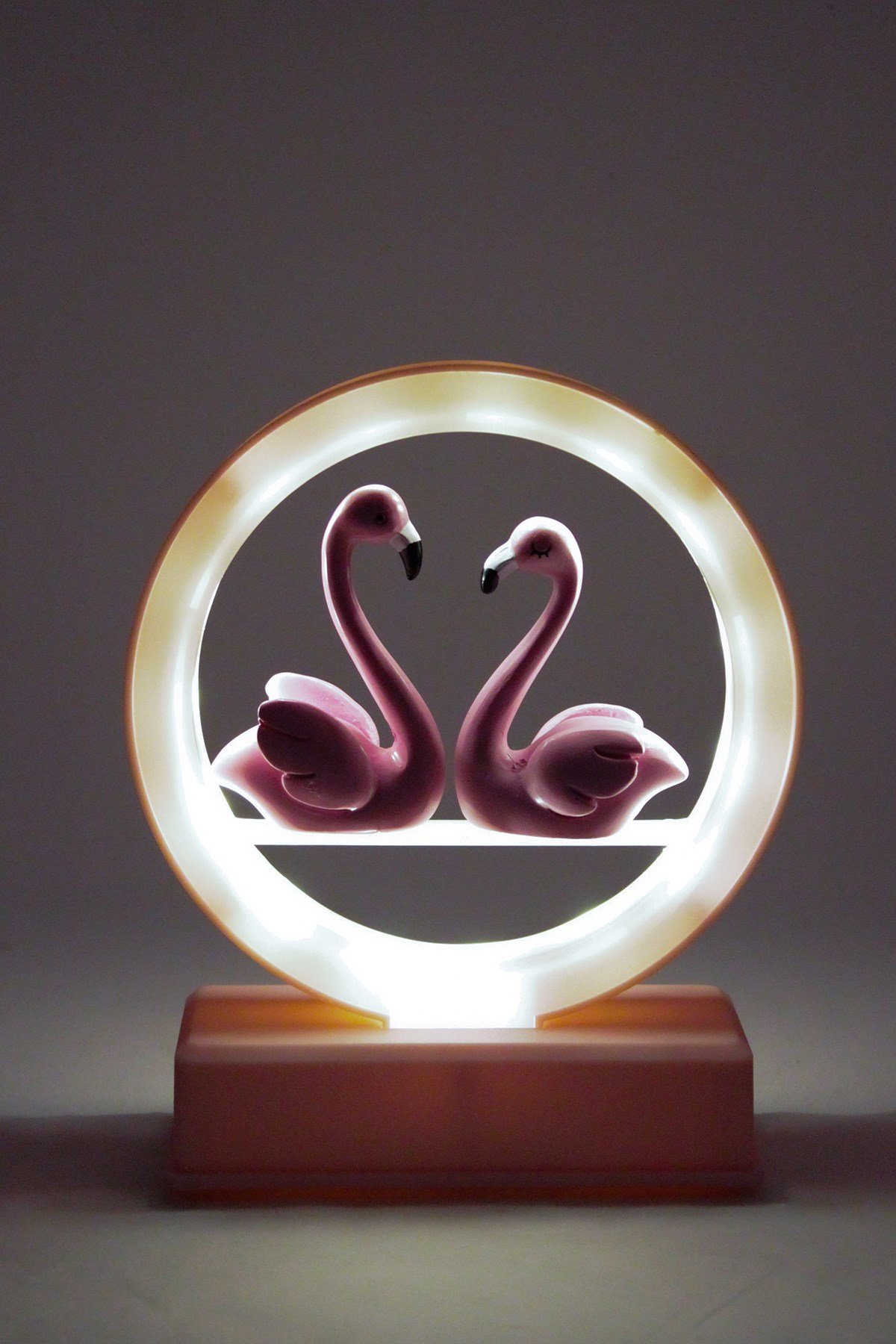 Flamingo Temalı Dekoratif Eşya Pembe Ledli MüzikliPartistST3614