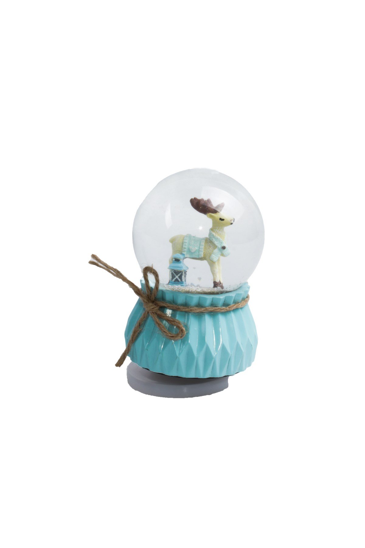 Geyik Temalı Mavi Orta Boy Kar Küresi Kurmalı MüzikliPartistST3660