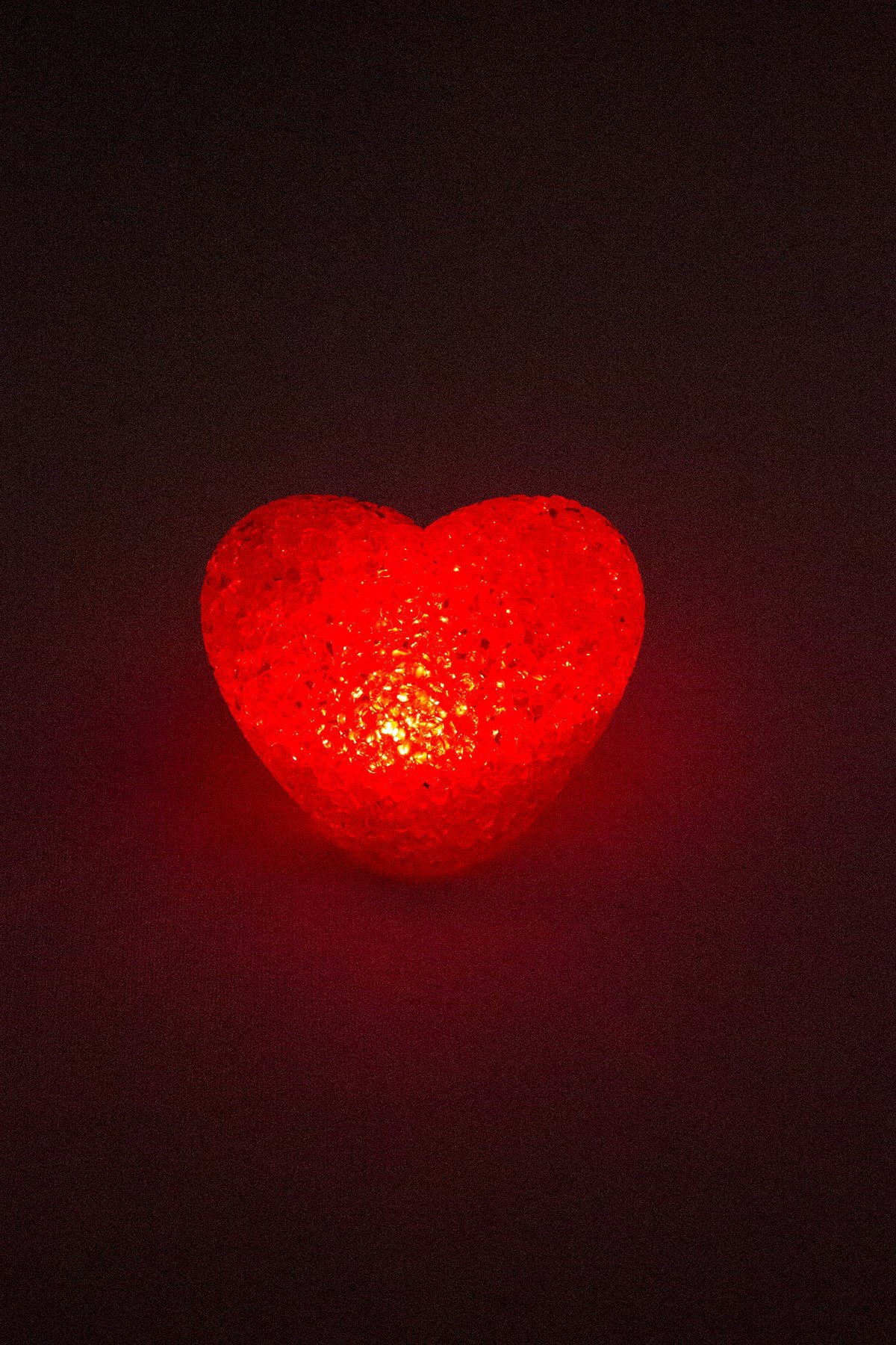 Işıklı Büyük Kalp Kırmızı Dekor SüsPartistST3633