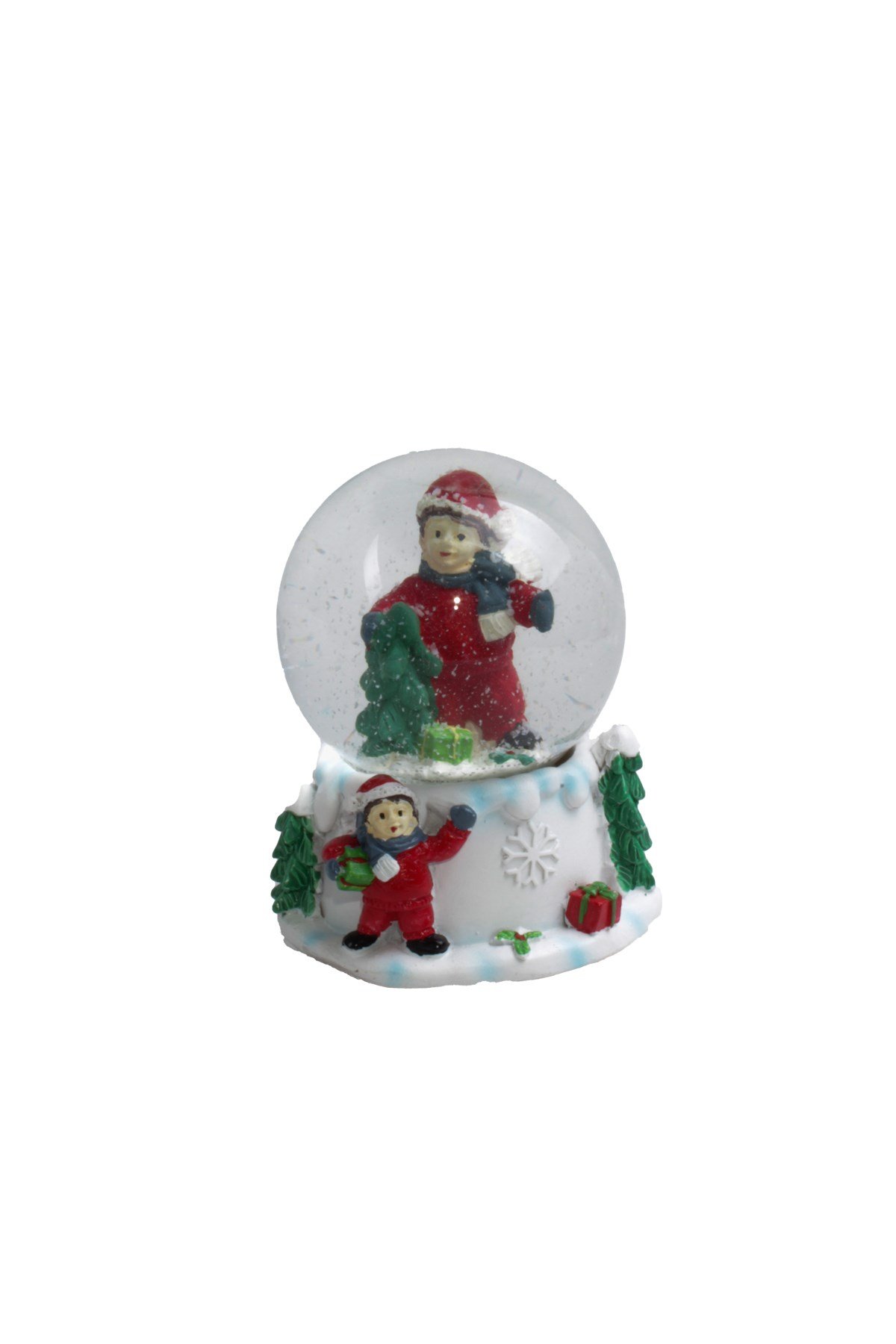 Noel Elbiseli Adam Orta Boy Kar Küresi Pilli MüzikliPartistST3672