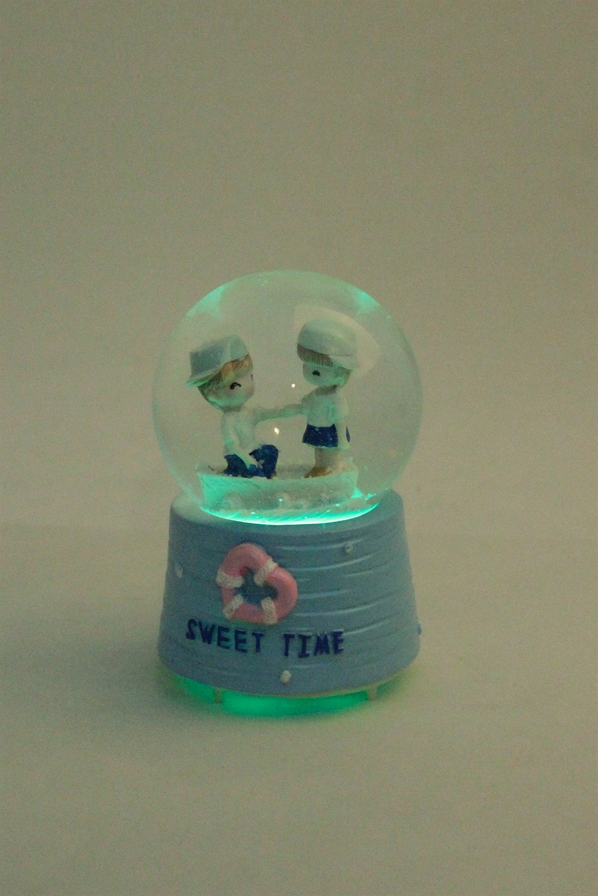 Sweet Time Mavi Orta Boy Kar Küresi Pilli MüzikliPartistST3670