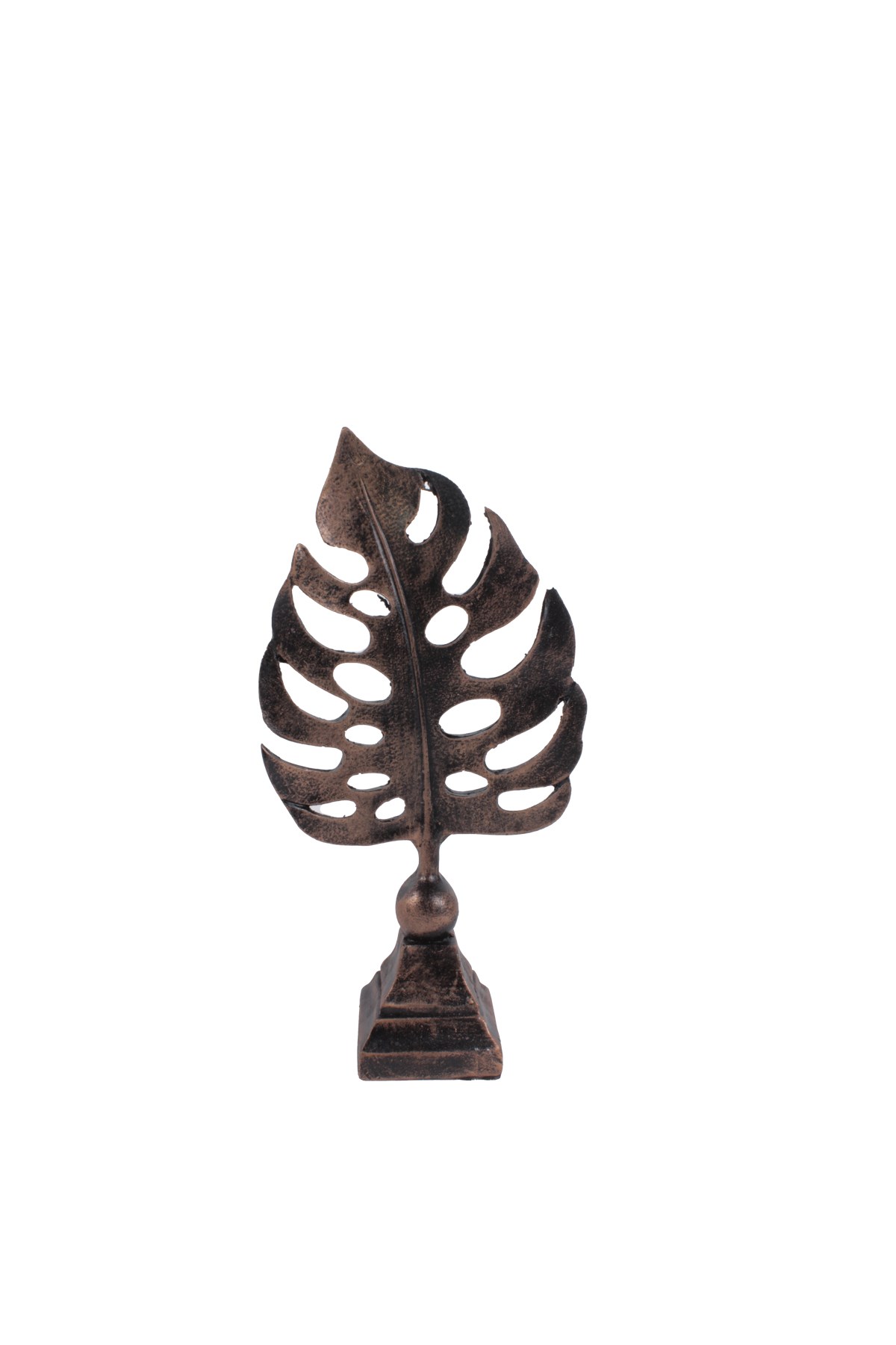 Yaprak Şekil Dekoratif Eşya Siyah Bakır Bronz 2'liPartistST4260