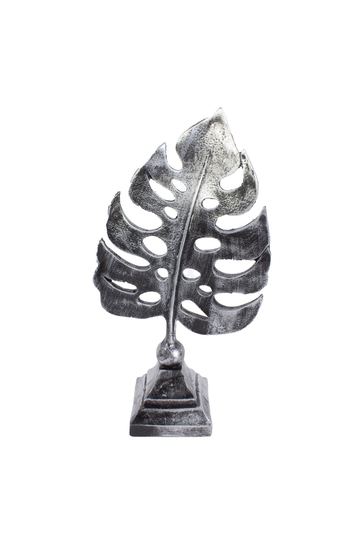 Yaprak Şekil Dekoratif Eşya Siyah Gümüş 2'liPartistST4261