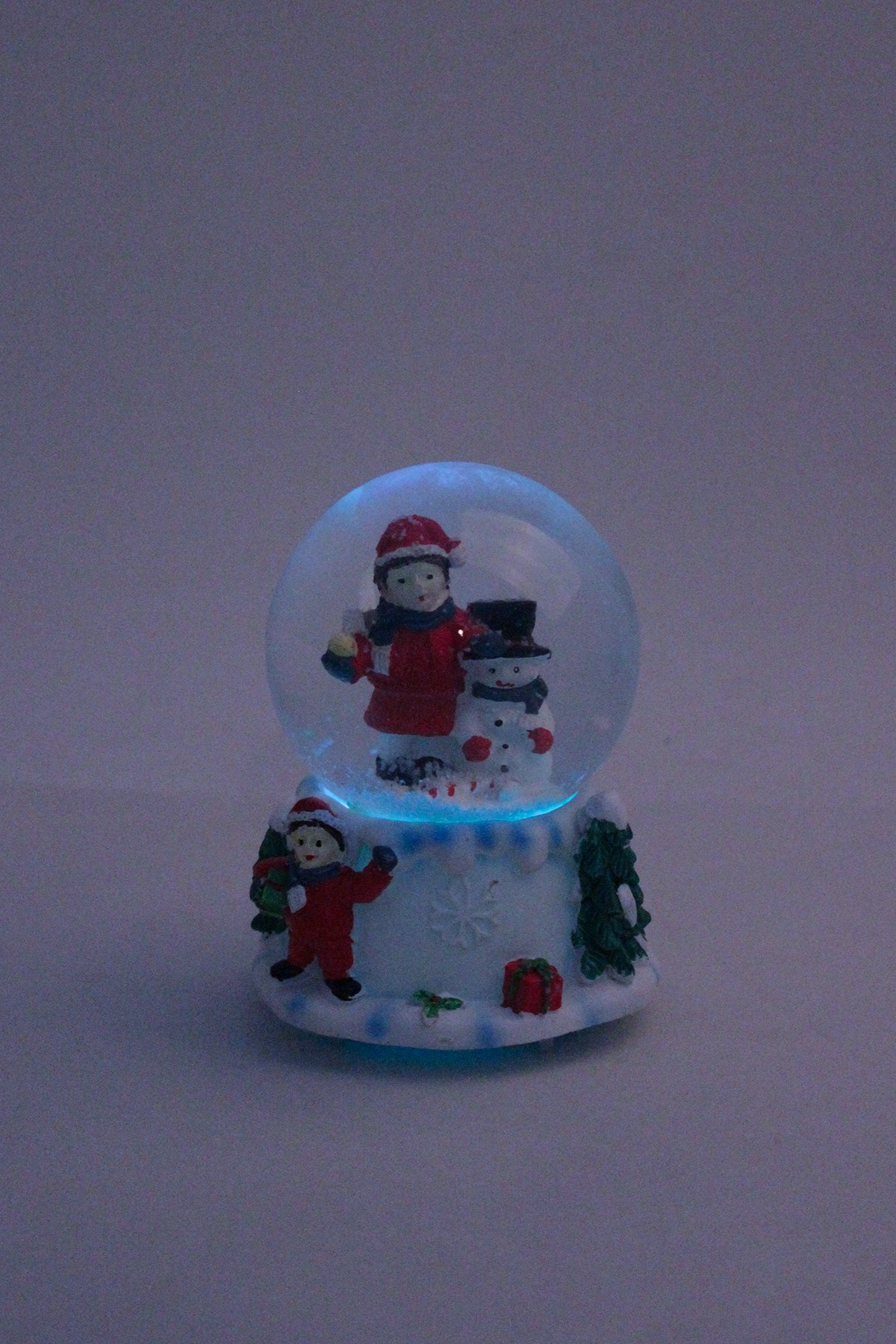 Yılbaşı Temalı Kardan Adam Orta Boy Kar Küresi Pilli MüzikliPartistST3671