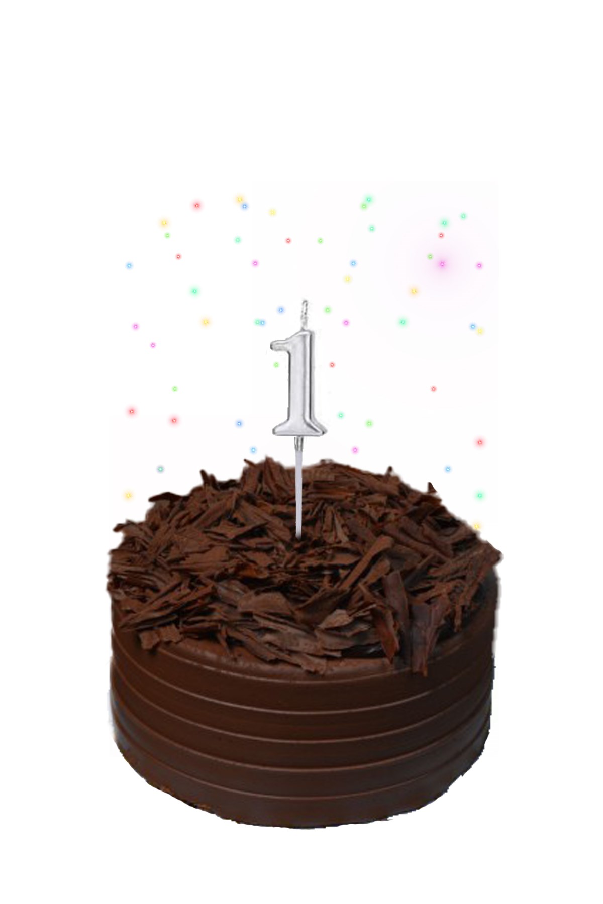 1 Rakam Gümüş MumPartistST2976