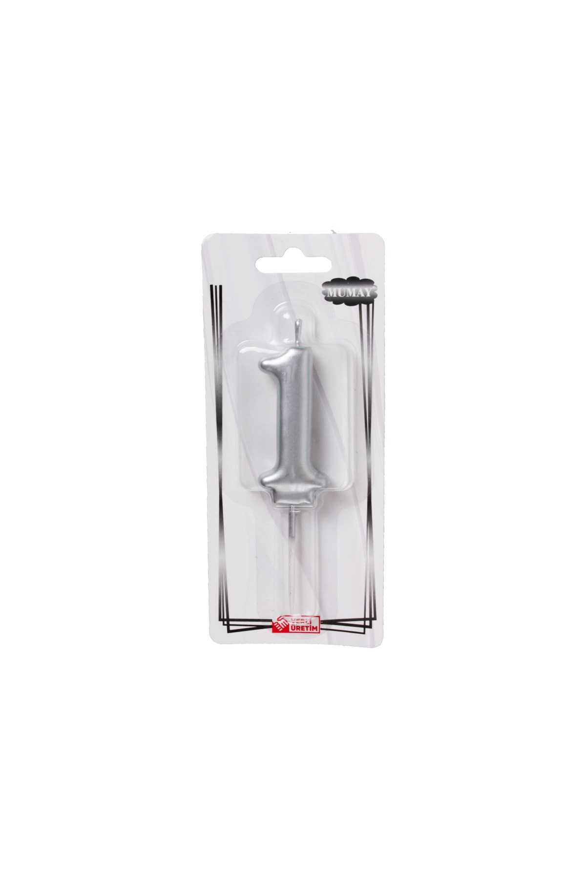 1 Rakam Gümüş MumPartistST2976