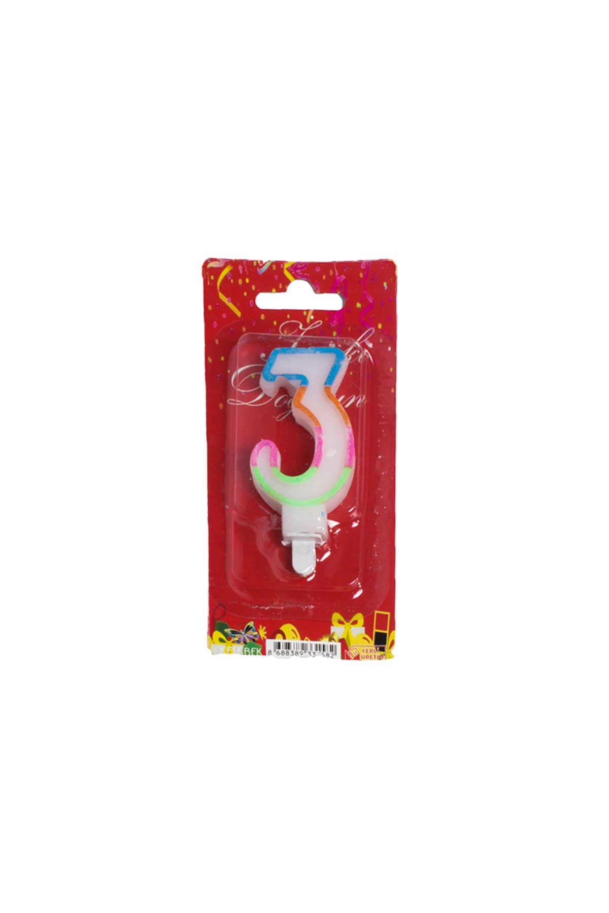 3 Rakam Renkli MumPartistST2983