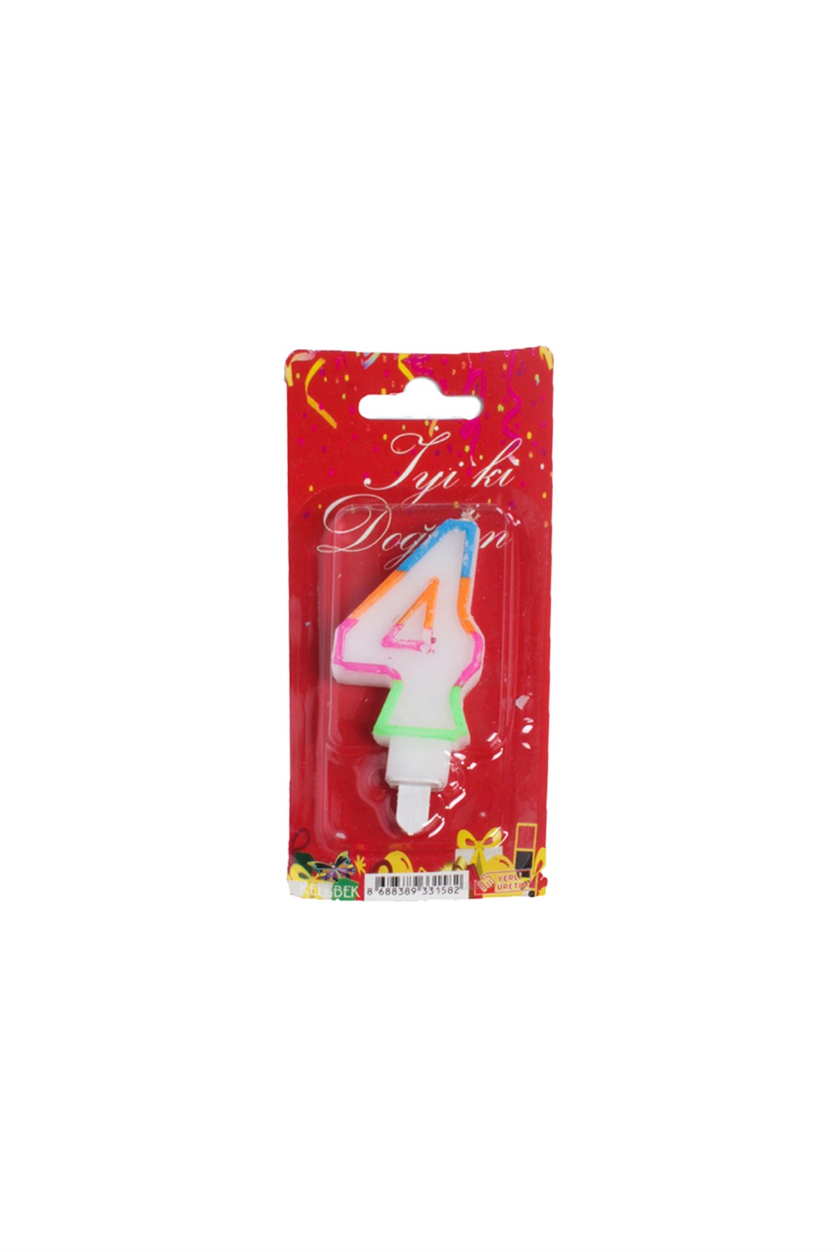 4 Rakam Renkli MumPartistST2986