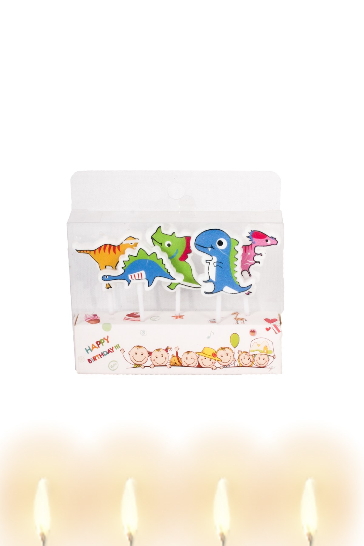 Dinozorlar Temalı Pasta Mumu MiniPartistST3024