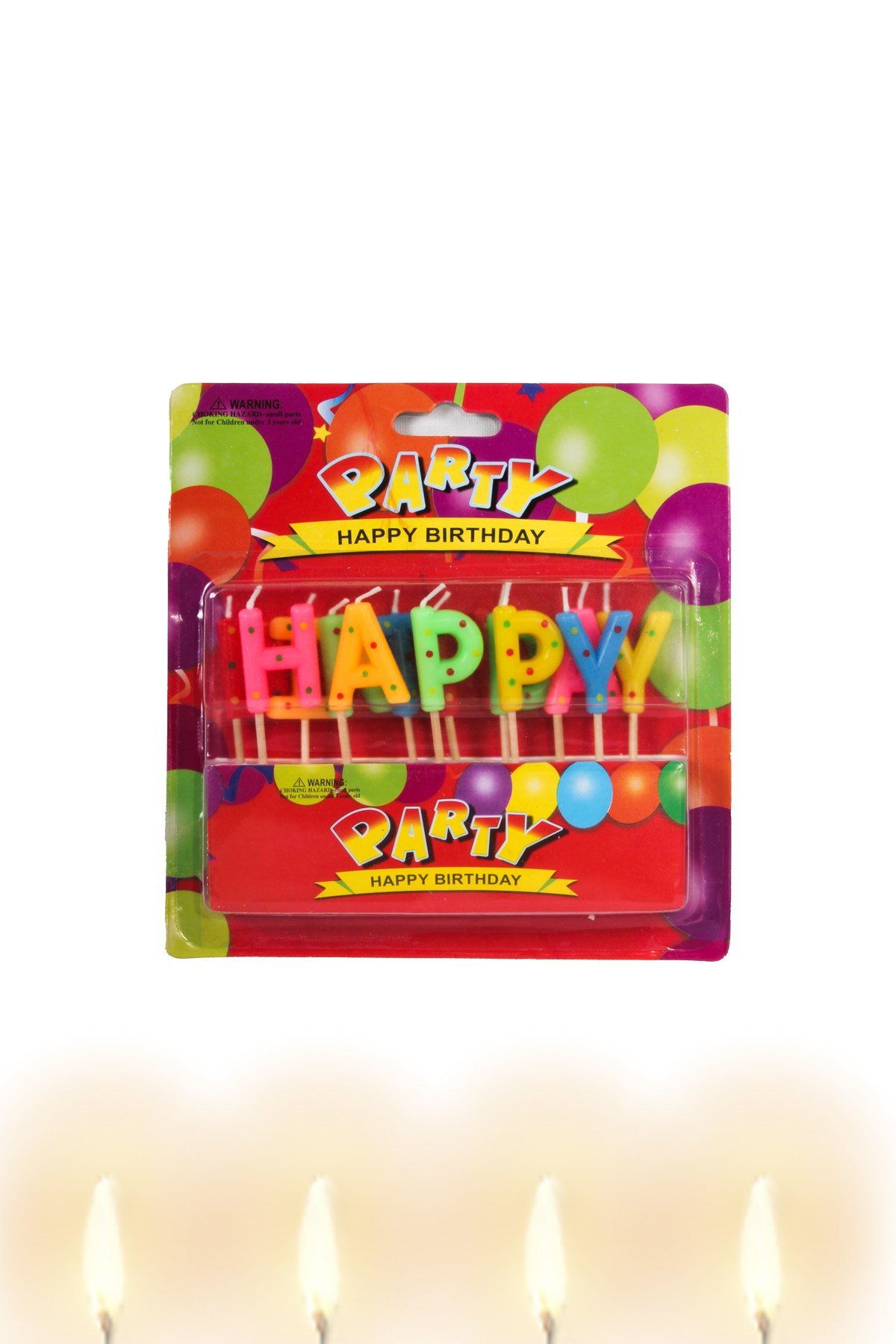 Happy Birthday Pasta Mumu Renkli HarfPartistST3017