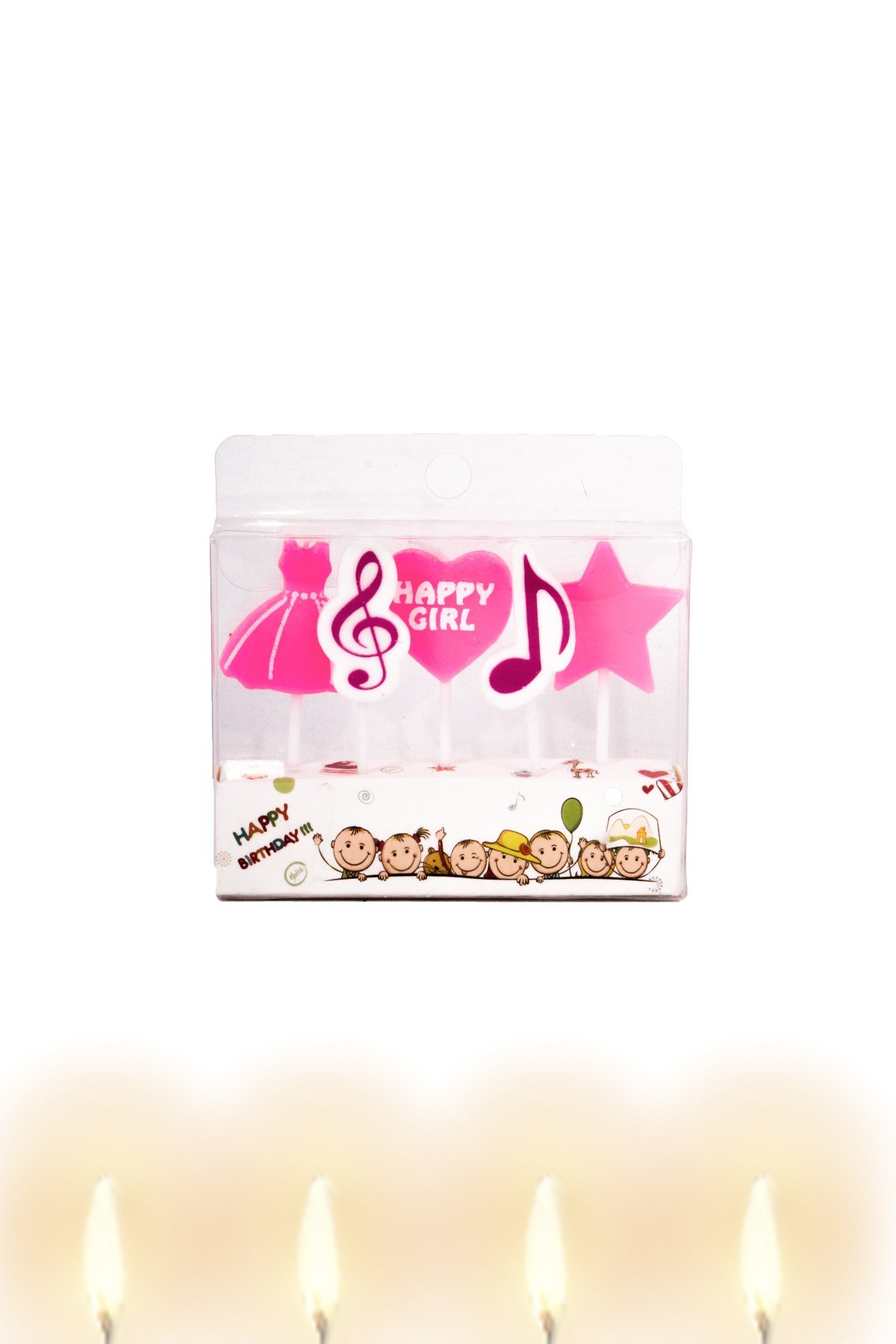 Müzik Nota Temalı Pasta Mumu MiniPartistST3027