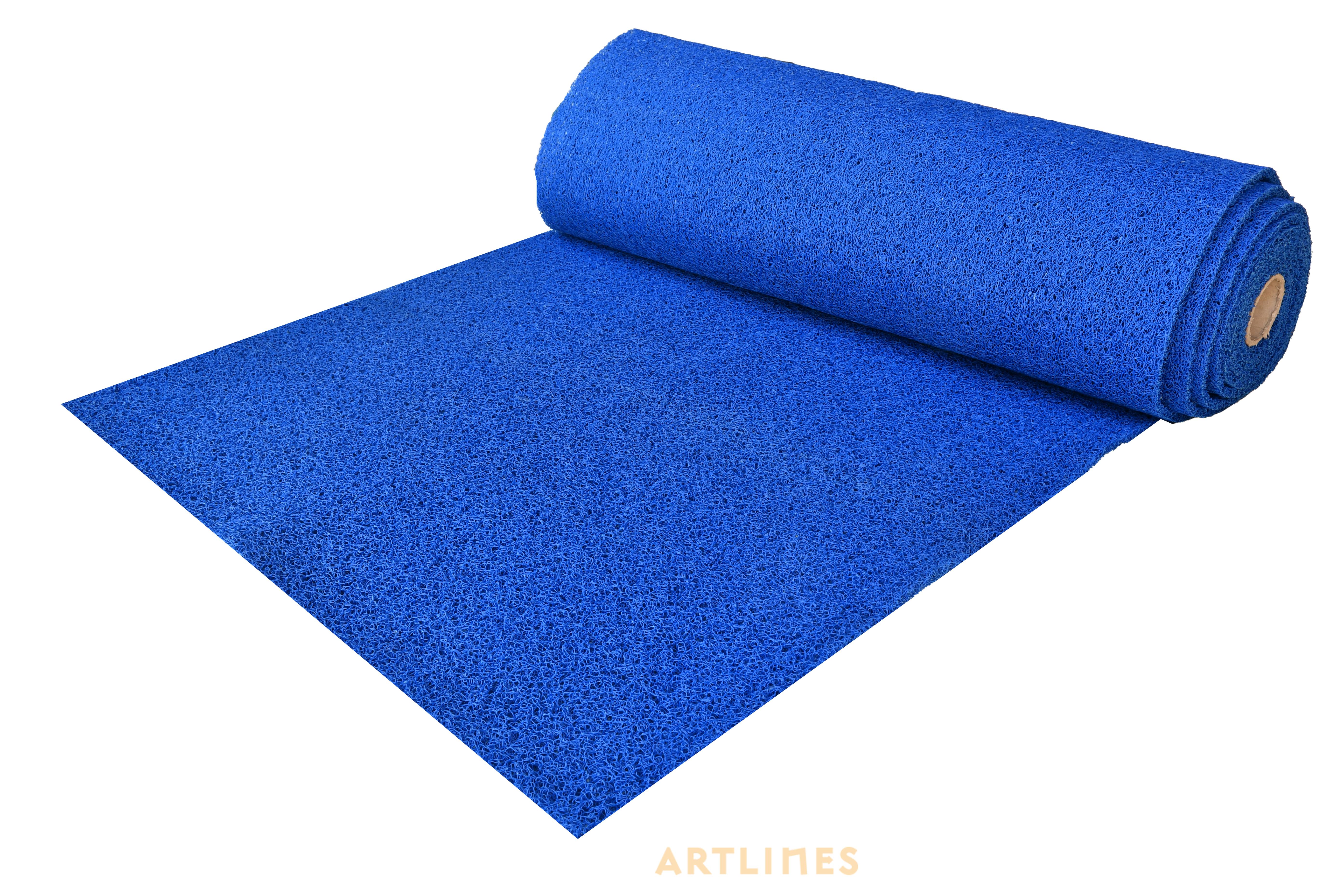 12mm Mavi Kıvırcık Paspas 10012 En:100 cm Boy:11,40 mt