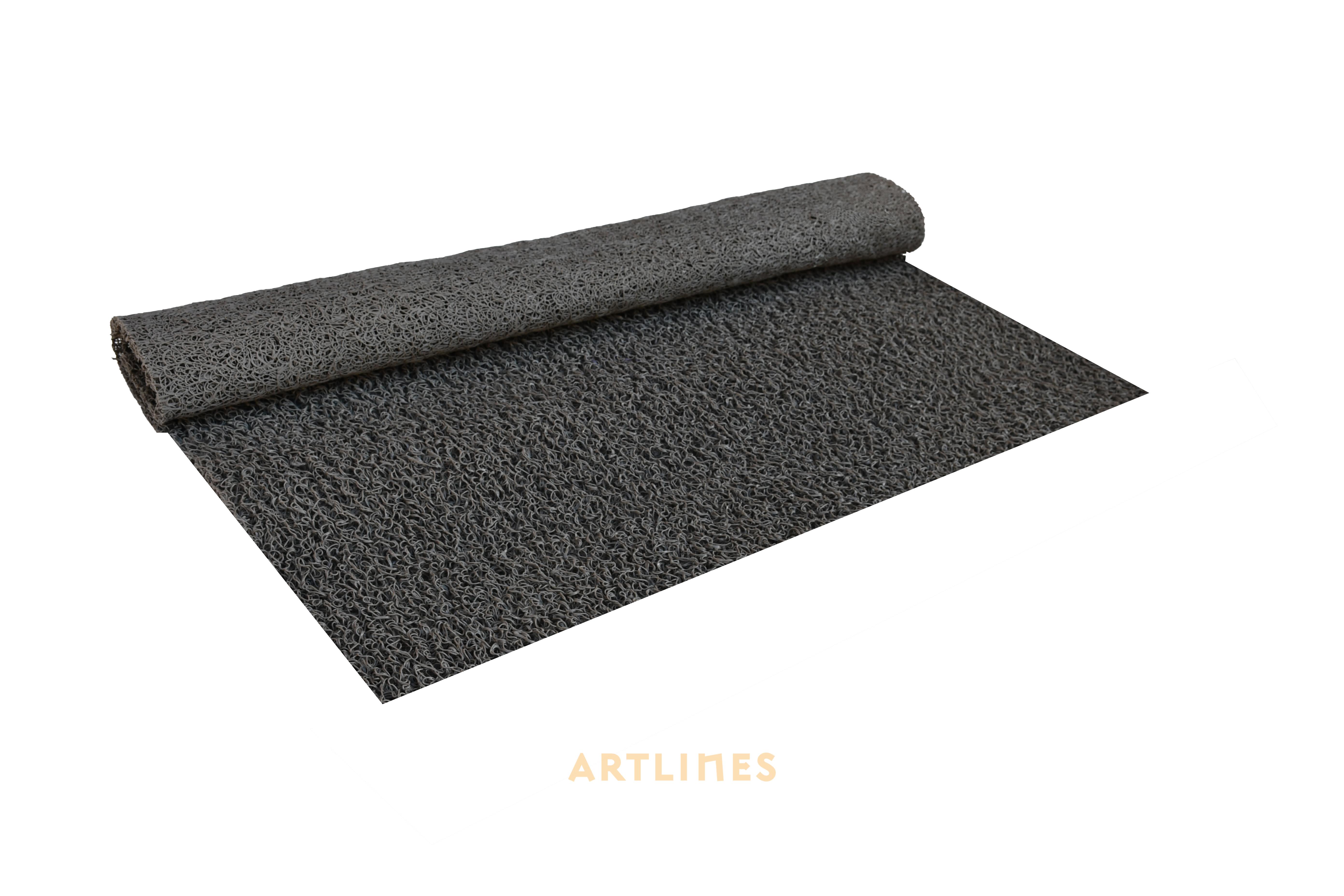 14mm Gri Kıvırcık Paspas 12014 En:120 cm Boy:2,90 mt