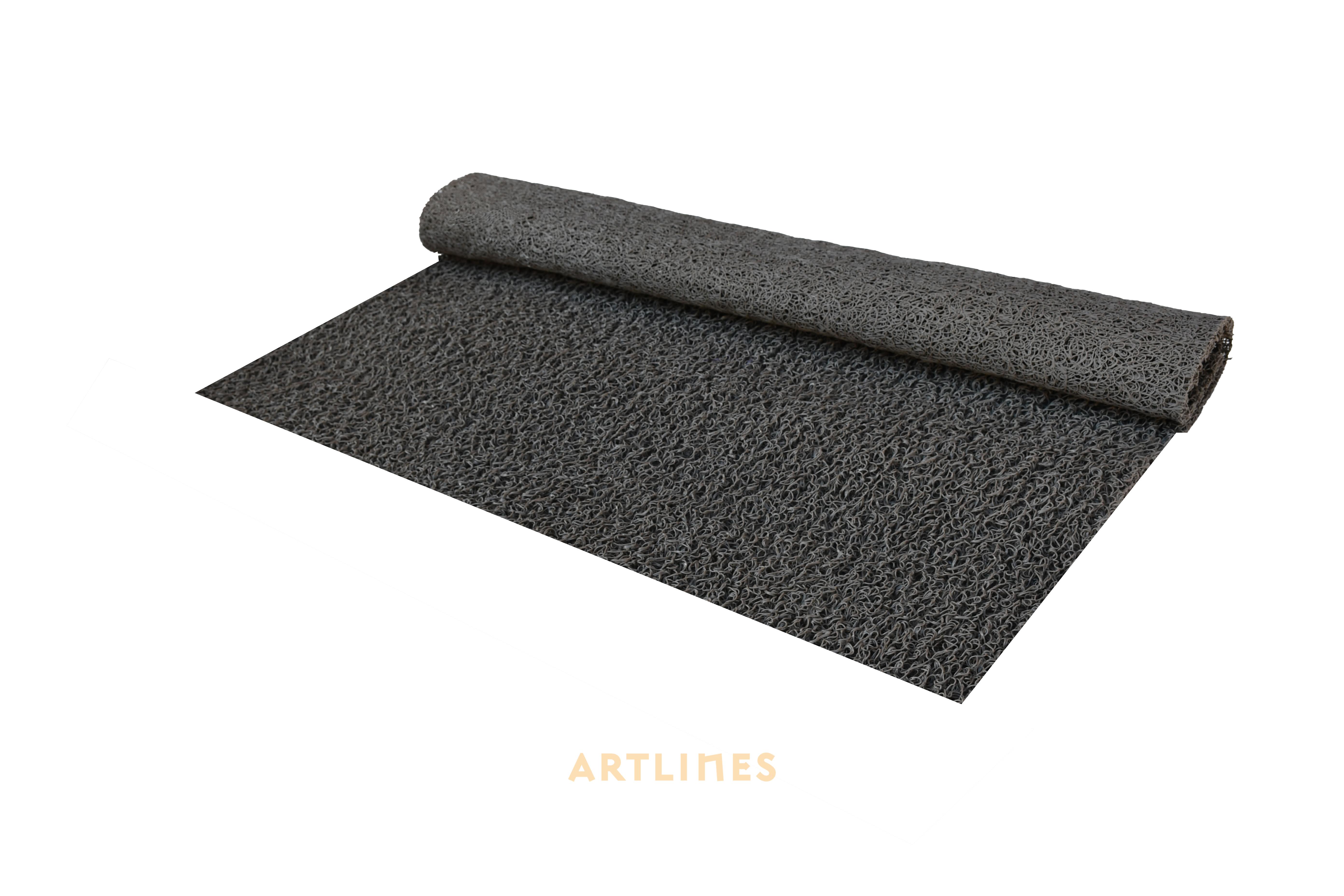 14mm Gri Kıvırcık Paspas 12014 En:120 cm Boy:2,90 mt