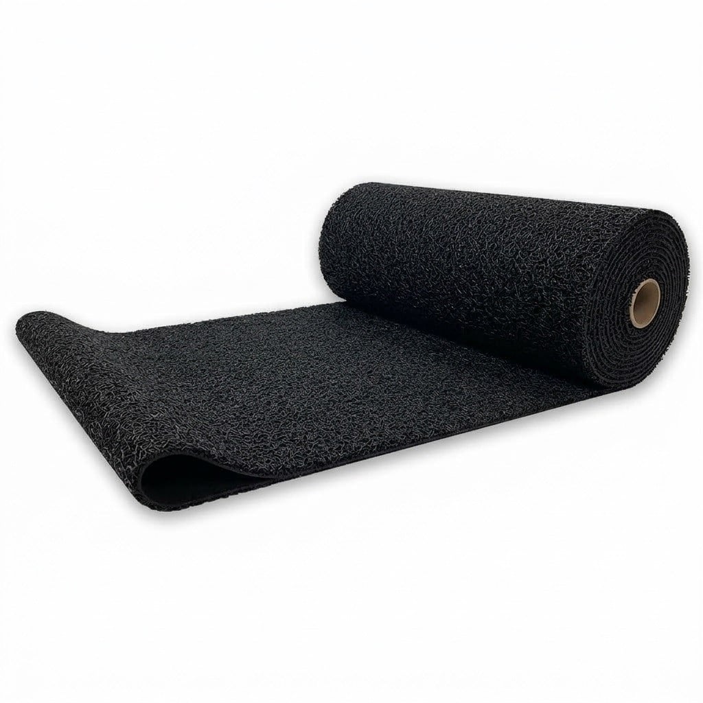 16 mm Altı Açık Siyah Kıvırcık Paspas En:100 cm Boy:15 mt
