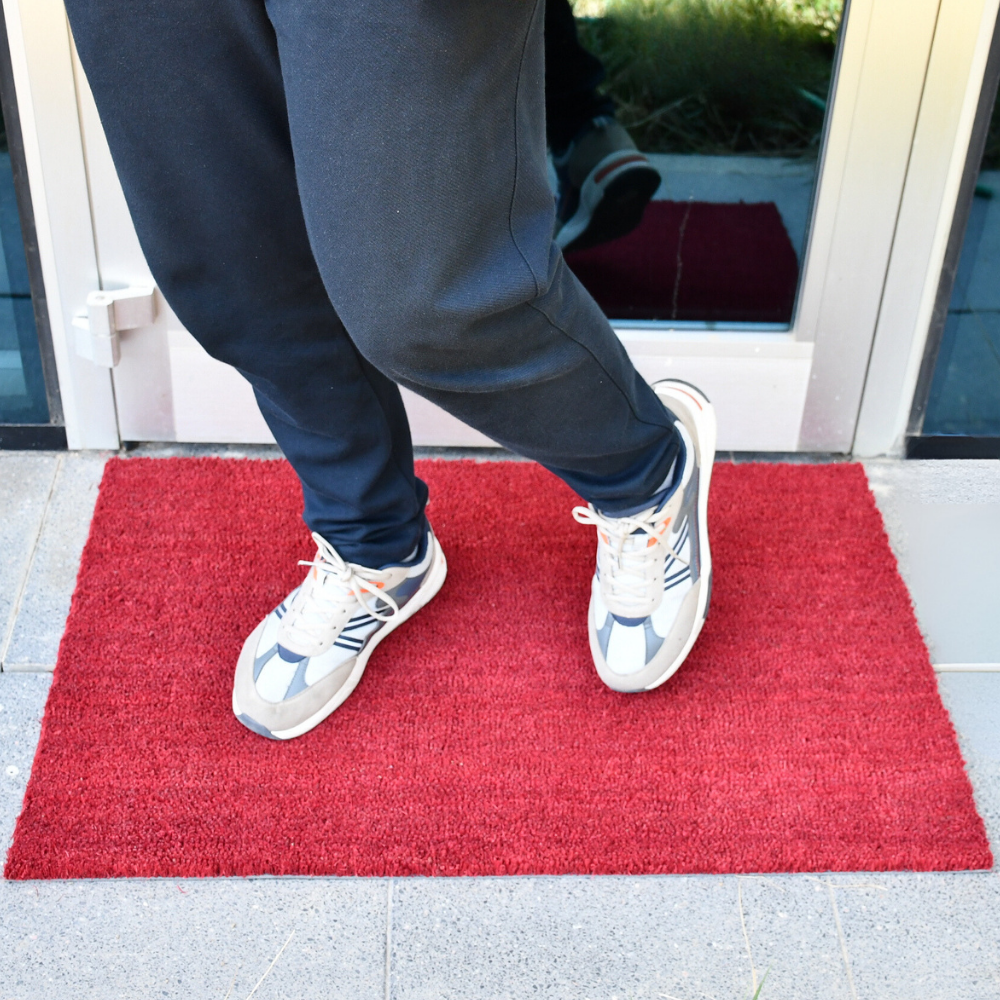 17 mm  60x90 cm Kırmızı Koko (Kıl) paspas