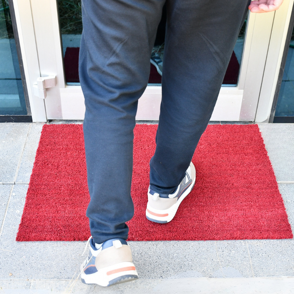 17 mm  60x90 cm Kırmızı Koko (Kıl) paspas