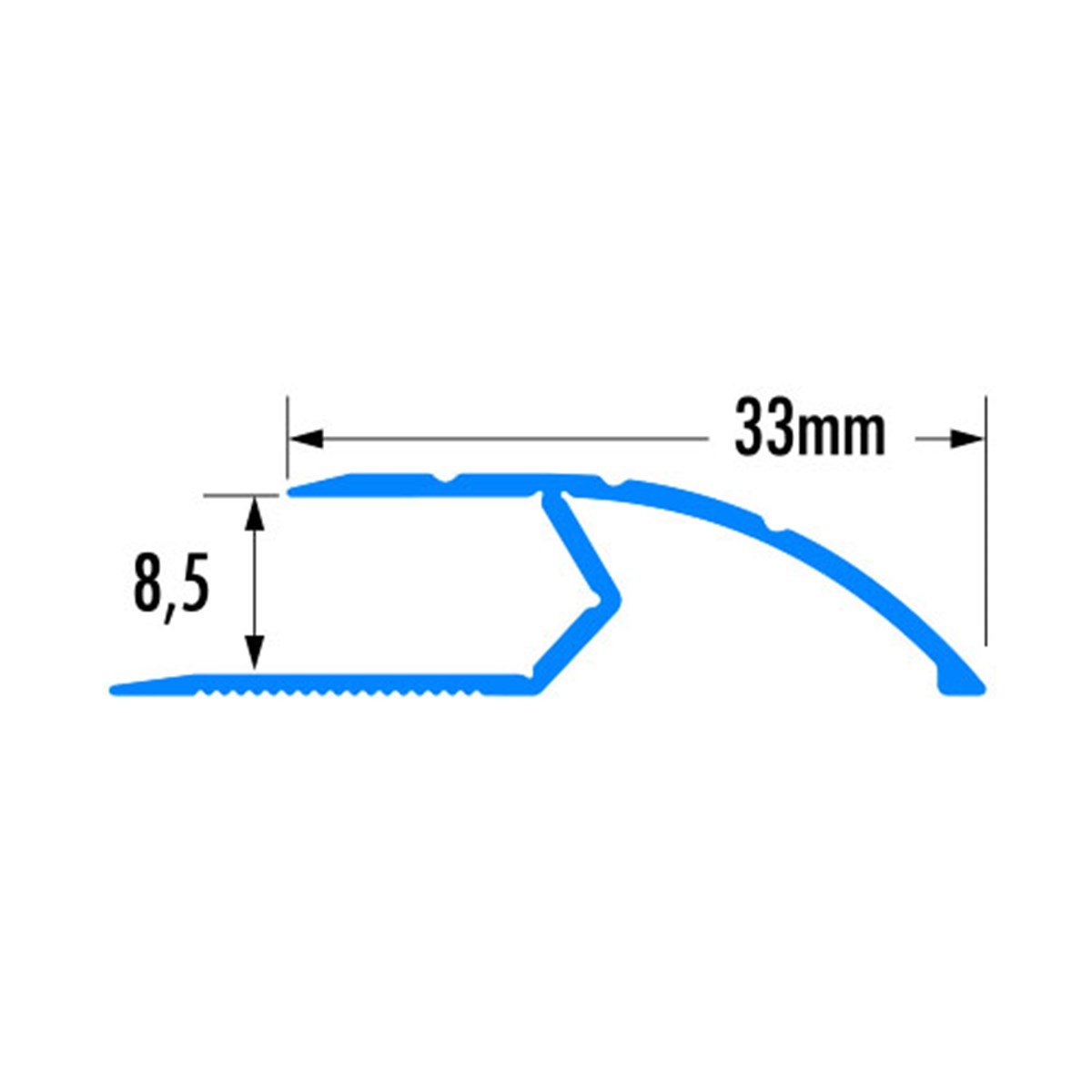 ABZ08  8,5mm rampalı parke bitiş