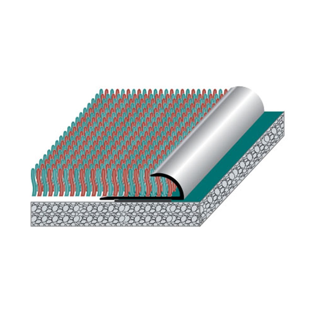 AHB06  h:6mm karo halı bitiş profili