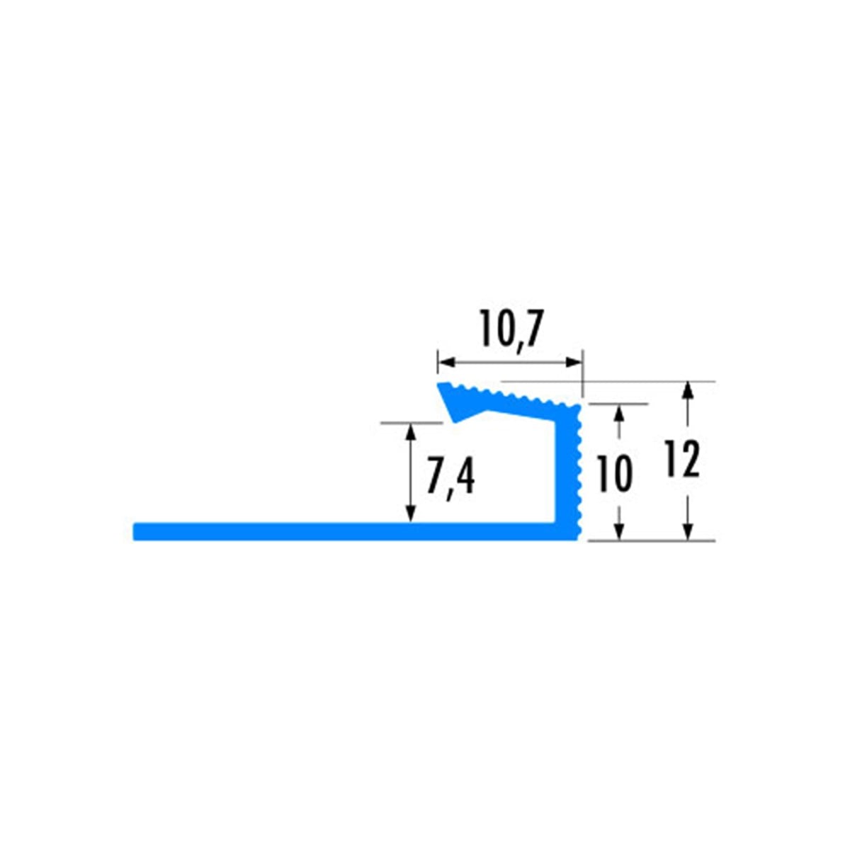 AHK13 halı bitiş (dik açılı, köşeli)