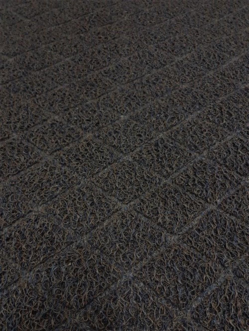 Artlines 11 mm 65*120 cm Kahverengi Baklava Desenli Kıvırcık Paspas