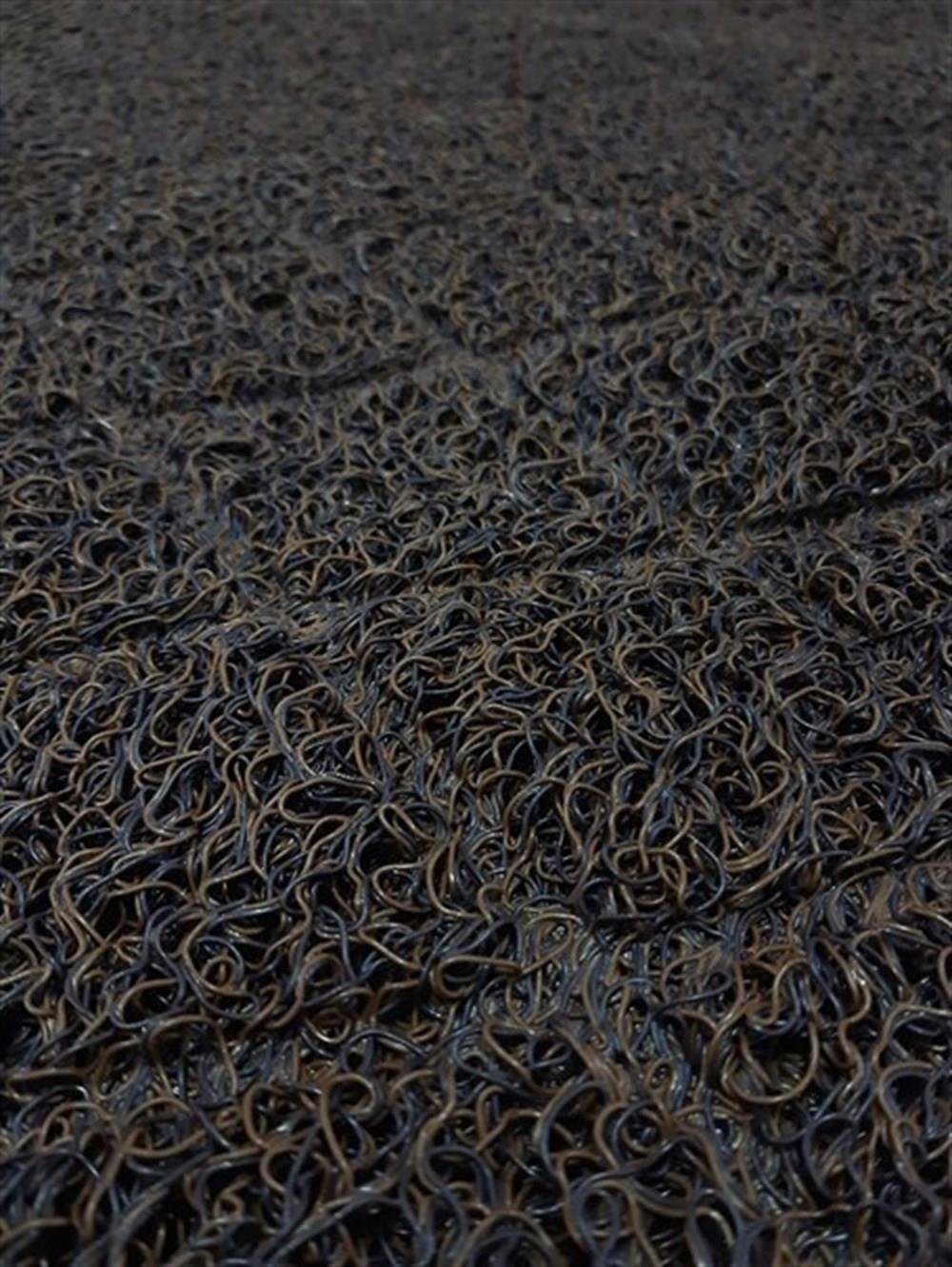 Artlines 11 mm 65*120 cm Kahverengi Baklava Desenli Kıvırcık Paspas