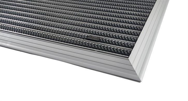 Artlines 20 mm 45x70 cm Yuvarlak Fırça Yüzeyli Alüminyum Paspas