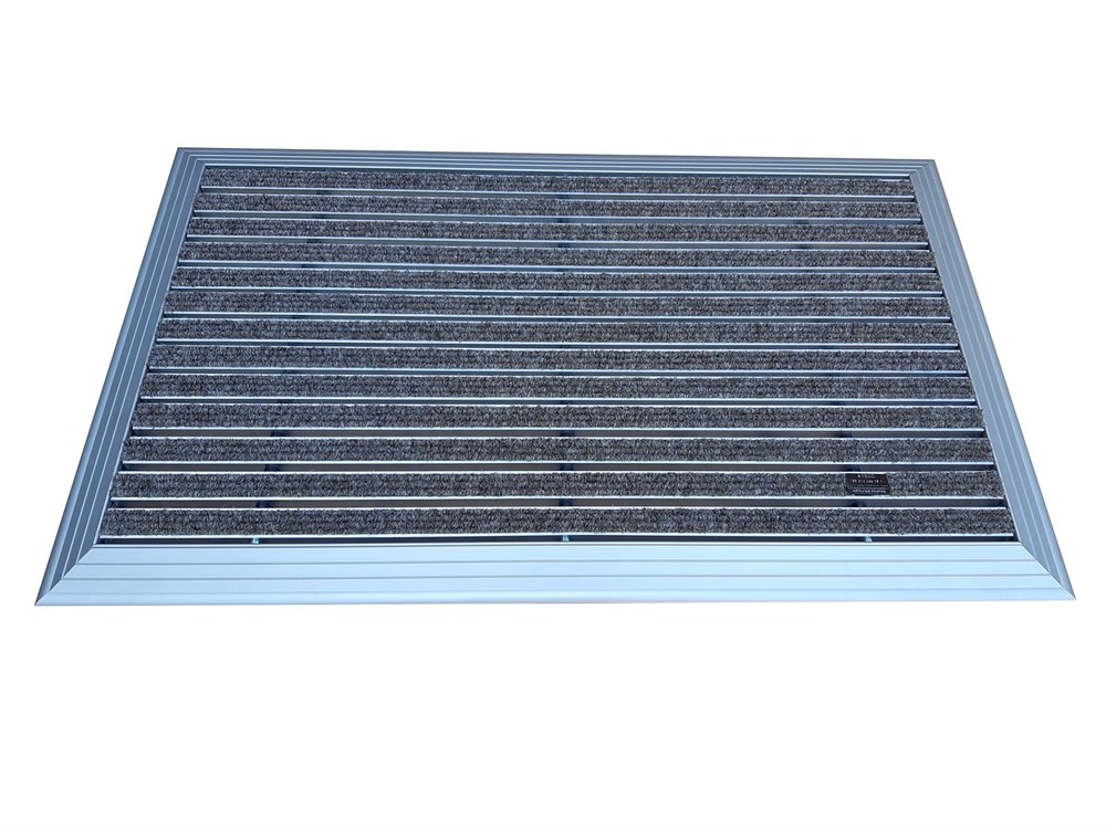 Artlines 20 mm 45x70 Gri Rip Halı Yüzeyli Alüminyum Paspas