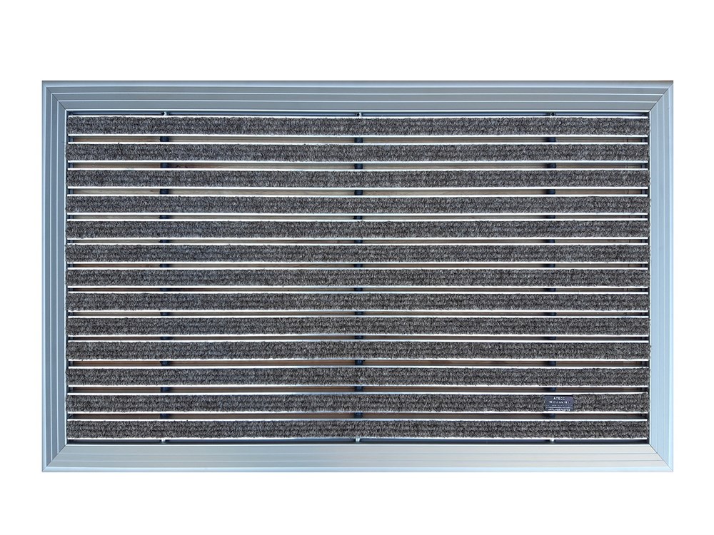 Artlines 20 mm 45x70 Gri Rip Halı Yüzeyli Alüminyum Paspas