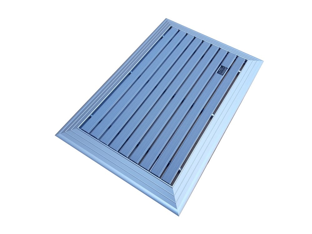 Artlines 20 mm 55x90 cm Gri Kauçuk Yüzeyli Alüminyum Paspas