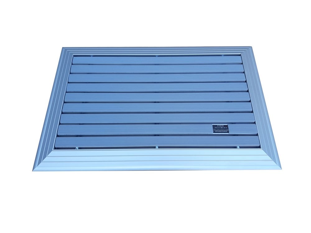 Artlines 20 mm 55x90 cm Gri Kauçuk Yüzeyli Alüminyum Paspas