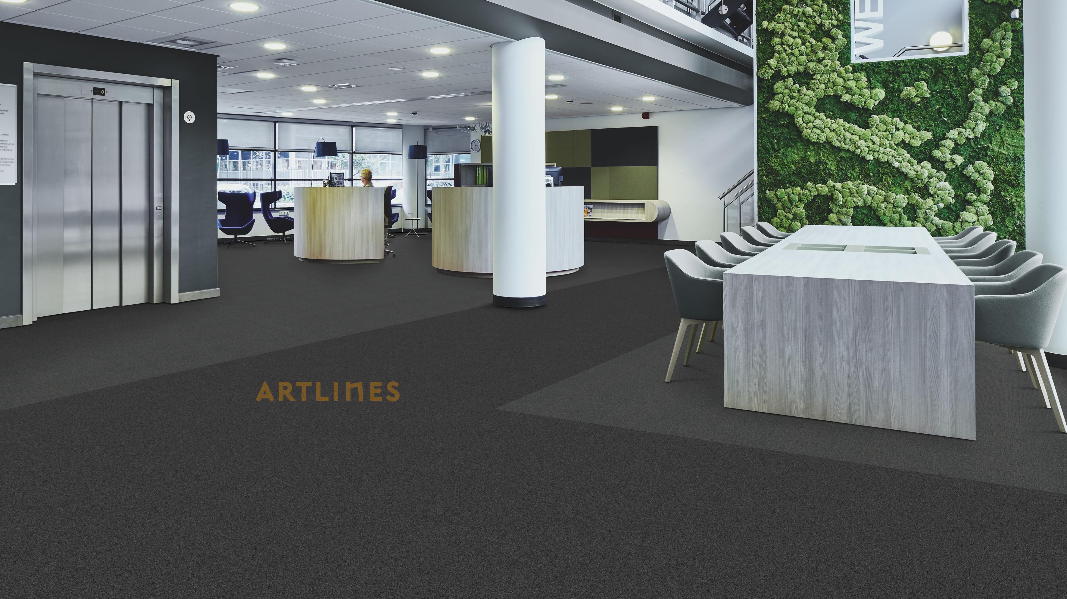 Artlines Basic 351 Jet Karo Halı