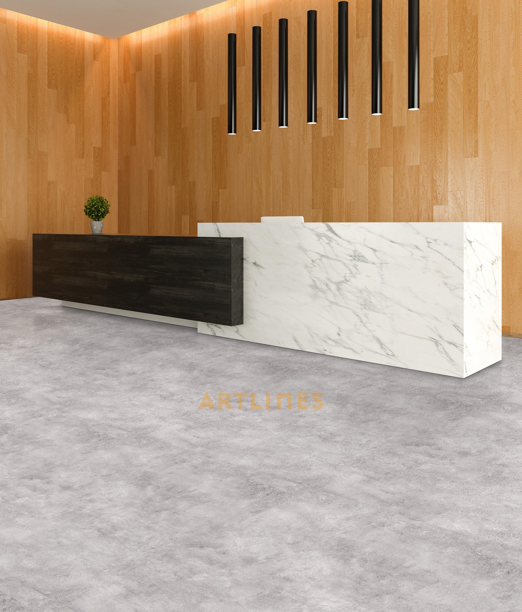 Artlines Concrete 46681 Sök-Tak LVT 5 mm 60x60 cm